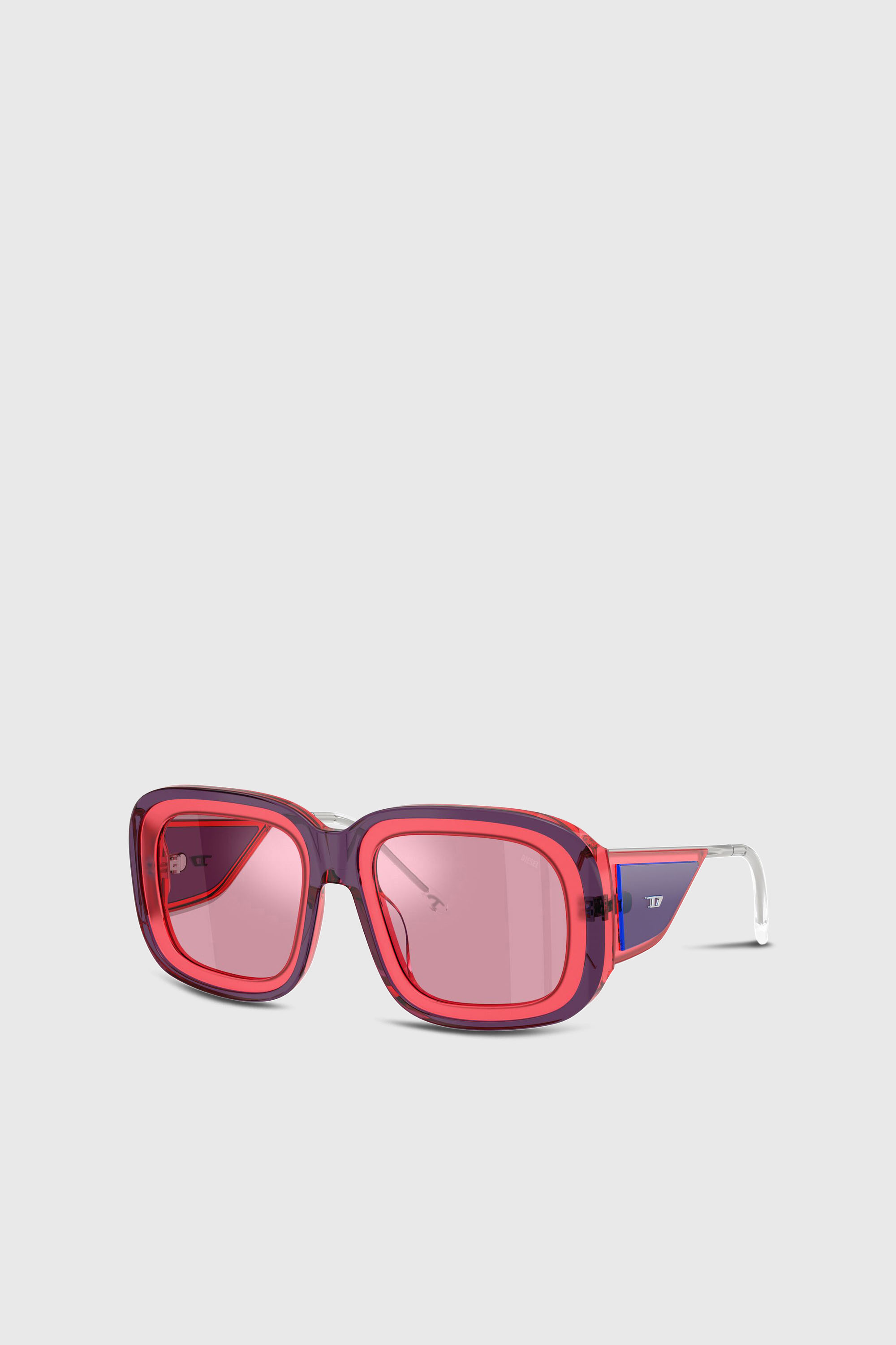 Diesel - 0DL2015U, Unisex's Square sunglasses in Pink - 2