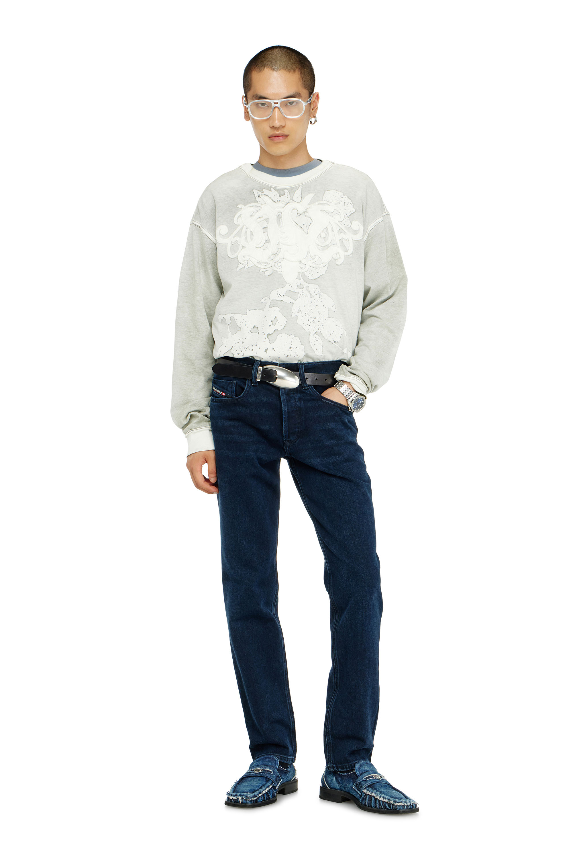 Diesel - Man's Regular Jeans 2023 D-Finitive 0KBBJ, Dark Blue - 2