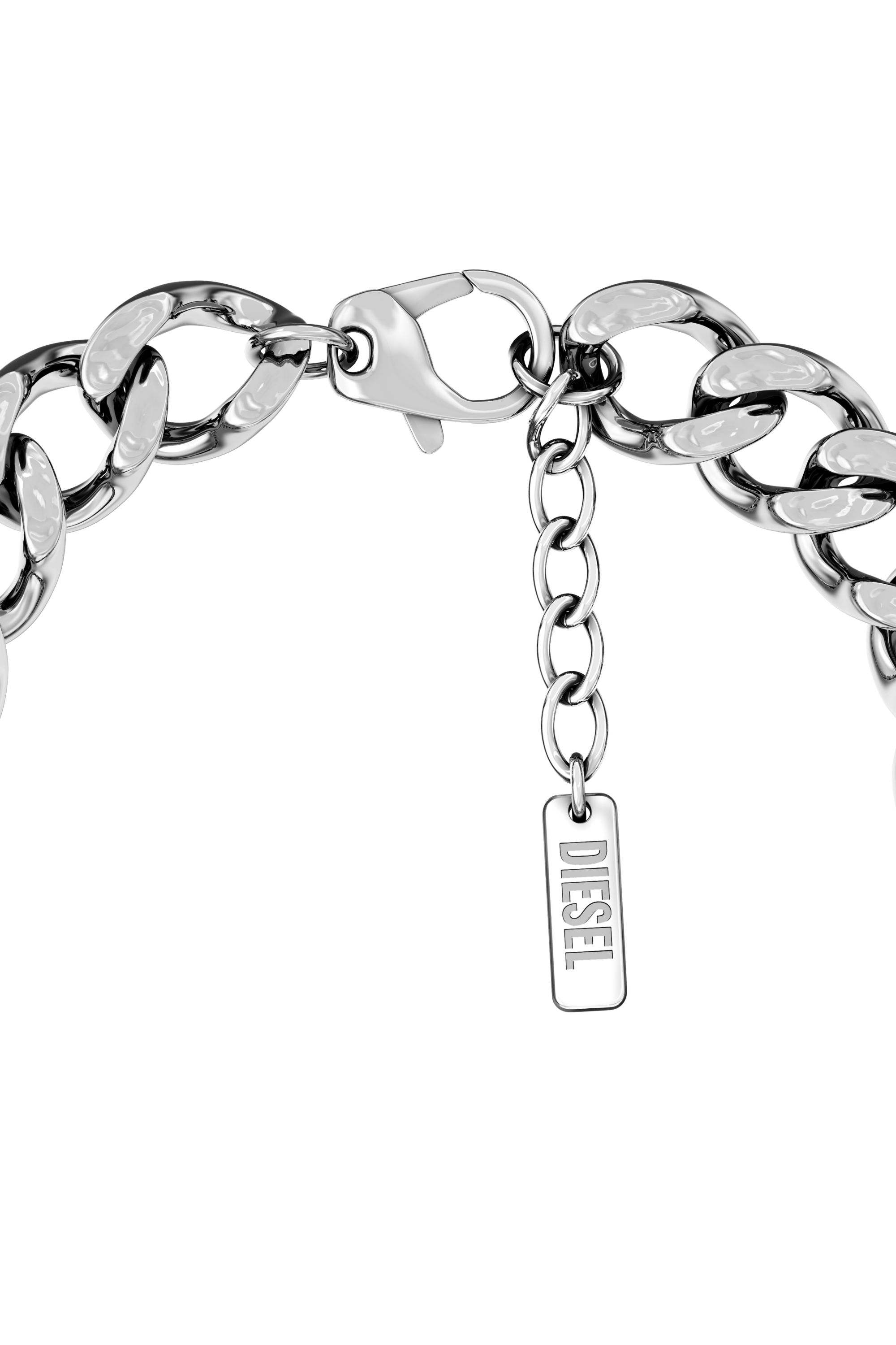 Diesel - DX1732040, Unisex's Stainless Steel ID Bracelet in Silver - 2