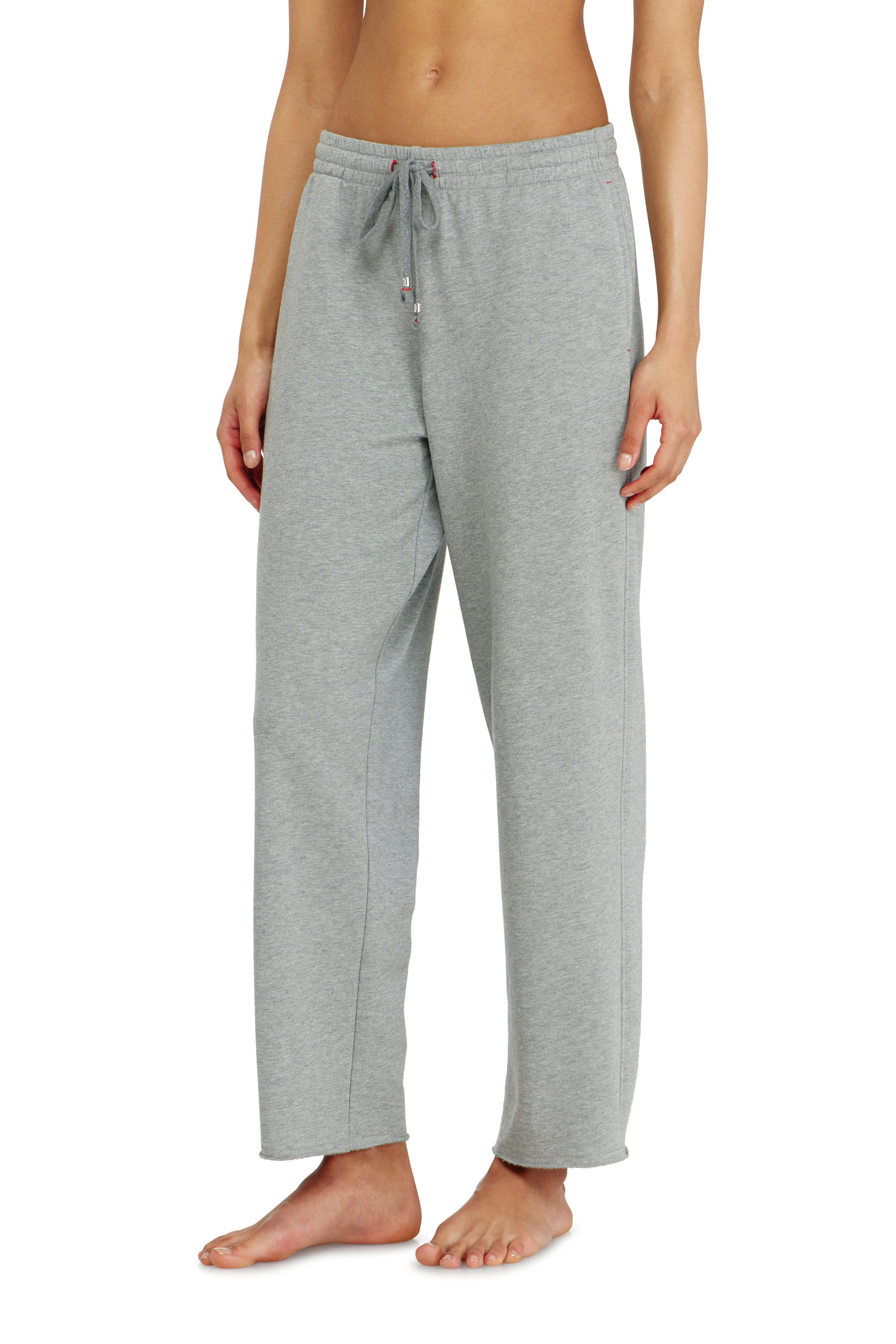 Diesel - INDRA-D-CORE, Woman's Peached sweatpants with raw hems in Grey - 2