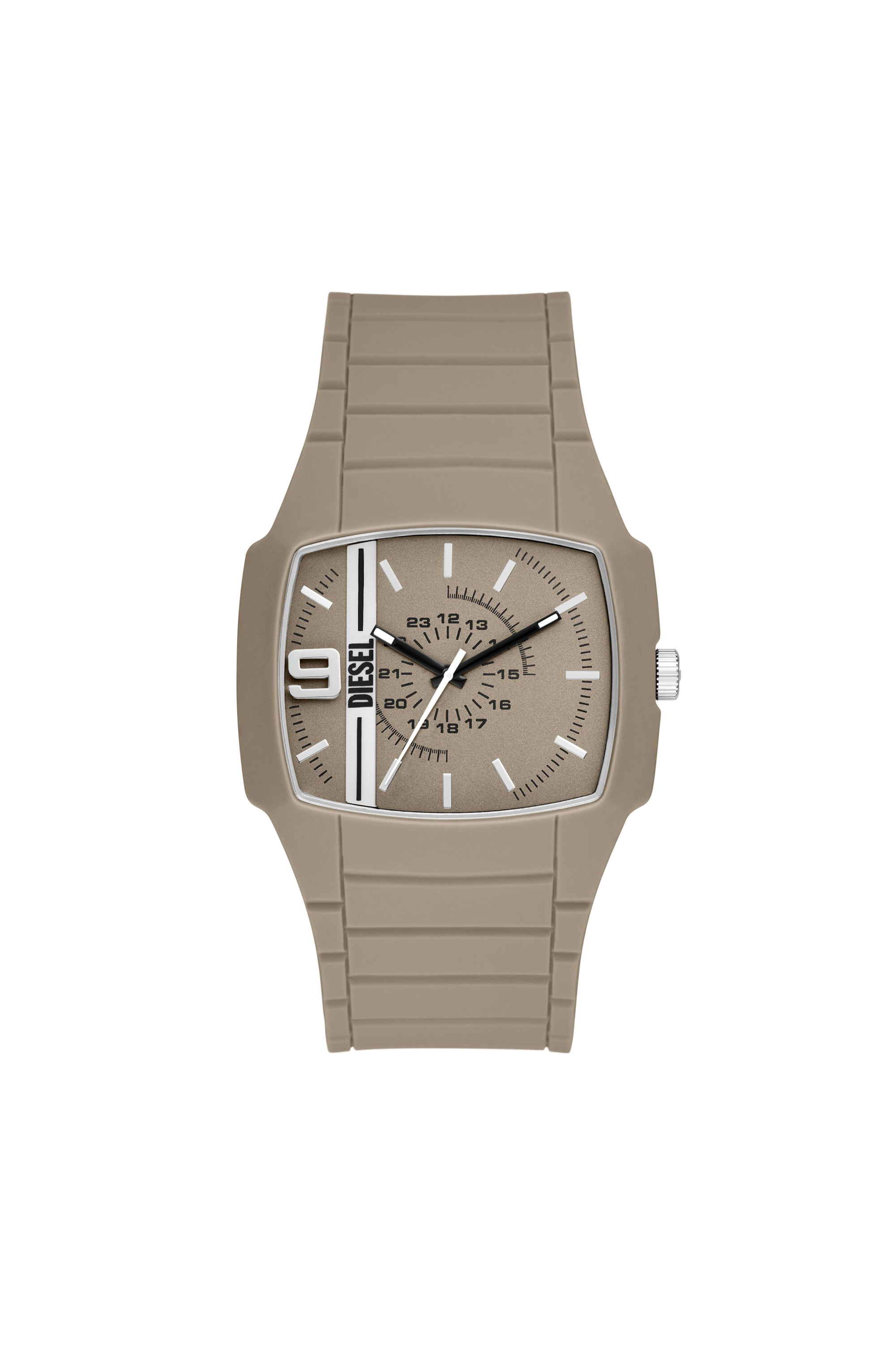 Diesel - DZ2167, Man's Cliffhanger 2.0 Sand Silicone Watch in Beige - 1