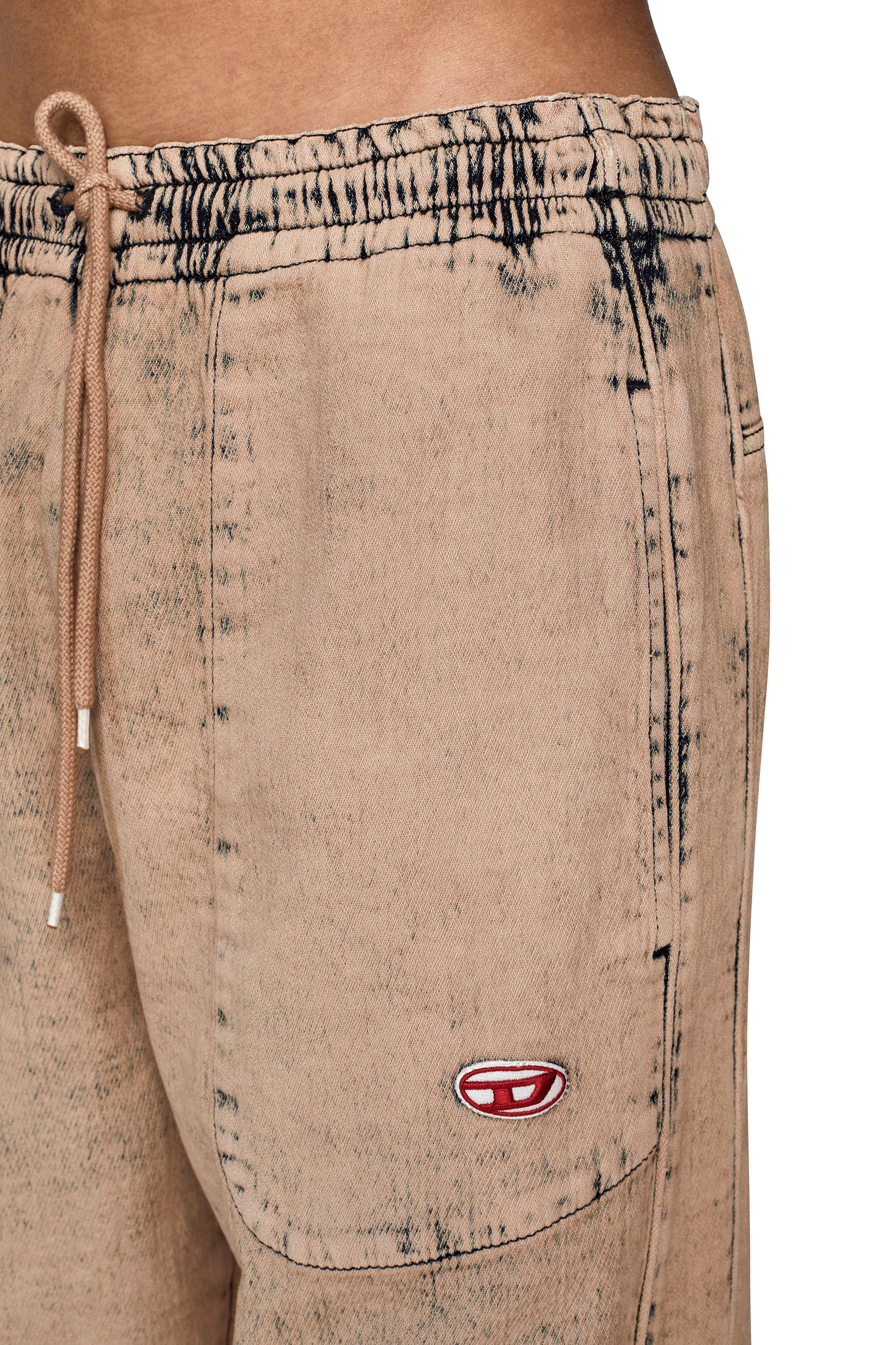 Diesel - D-Martians Track Denim 09D16 Straight, Light Brown - Image 3