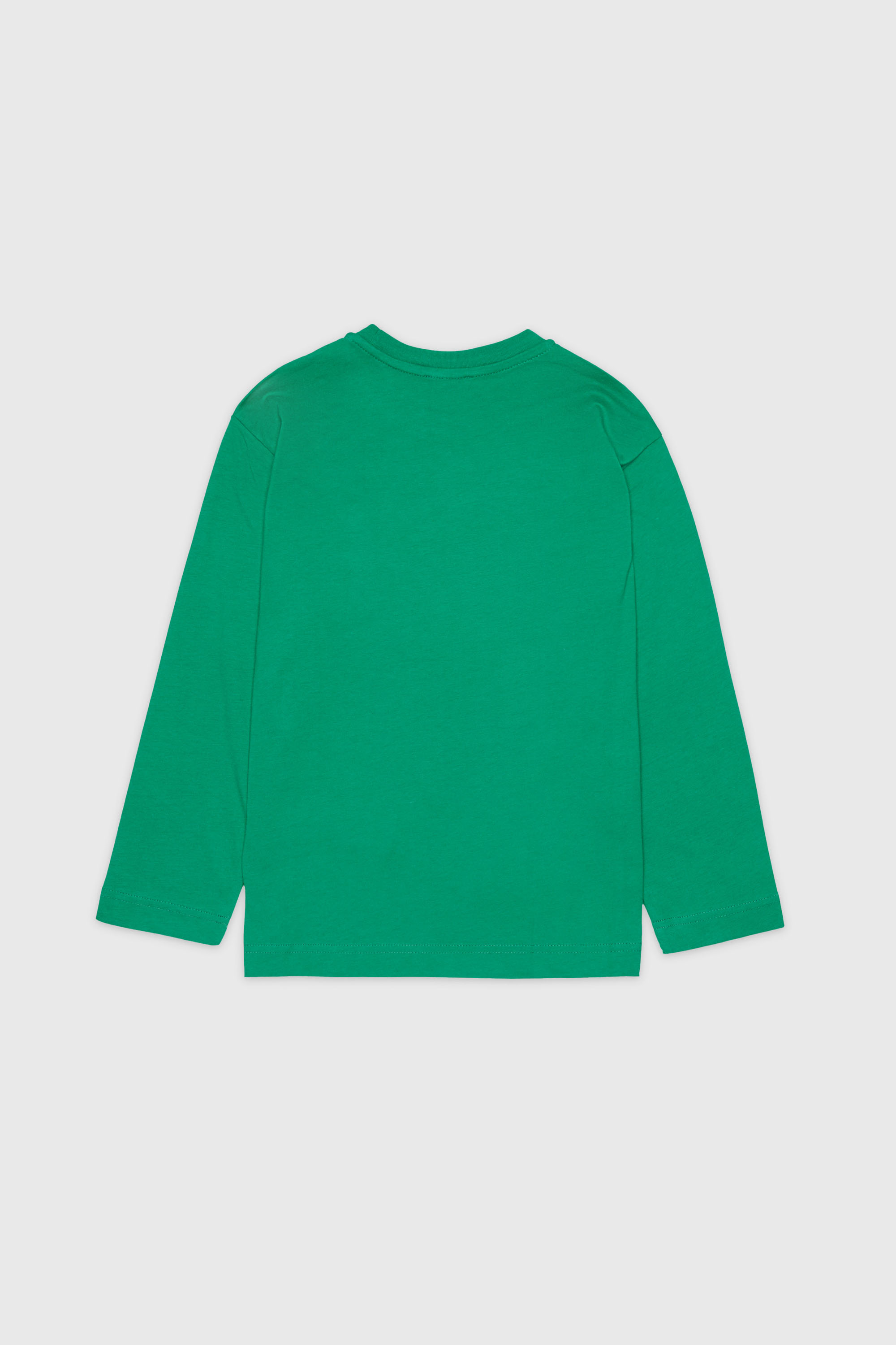 Diesel - TCIRCLELS OVER, Man's Long-sleeve T-shirt with Oval D logo in Green - 2