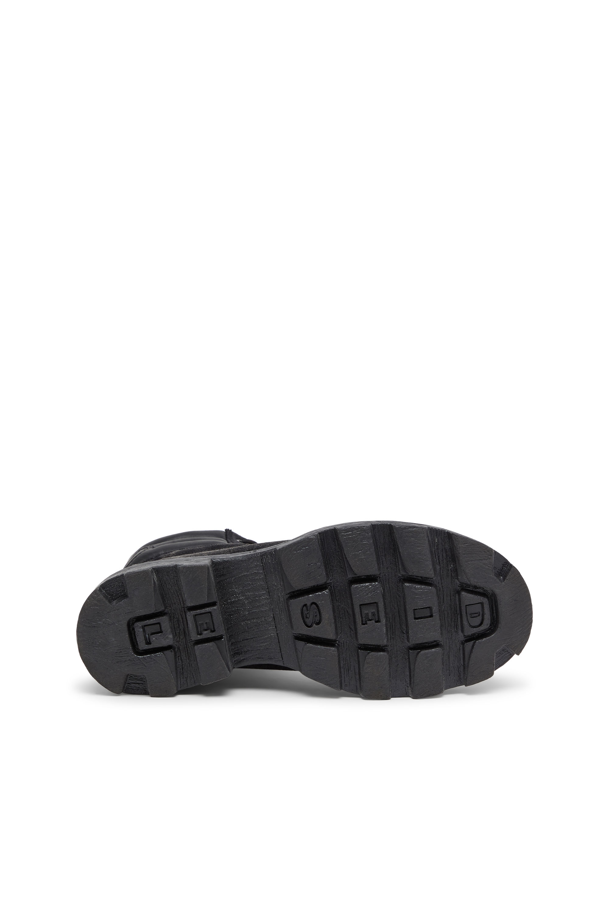 Diesel - D-HAMMER LACE UP, Man's D-Hammer-Combat boots in denim and leather in Black - 5