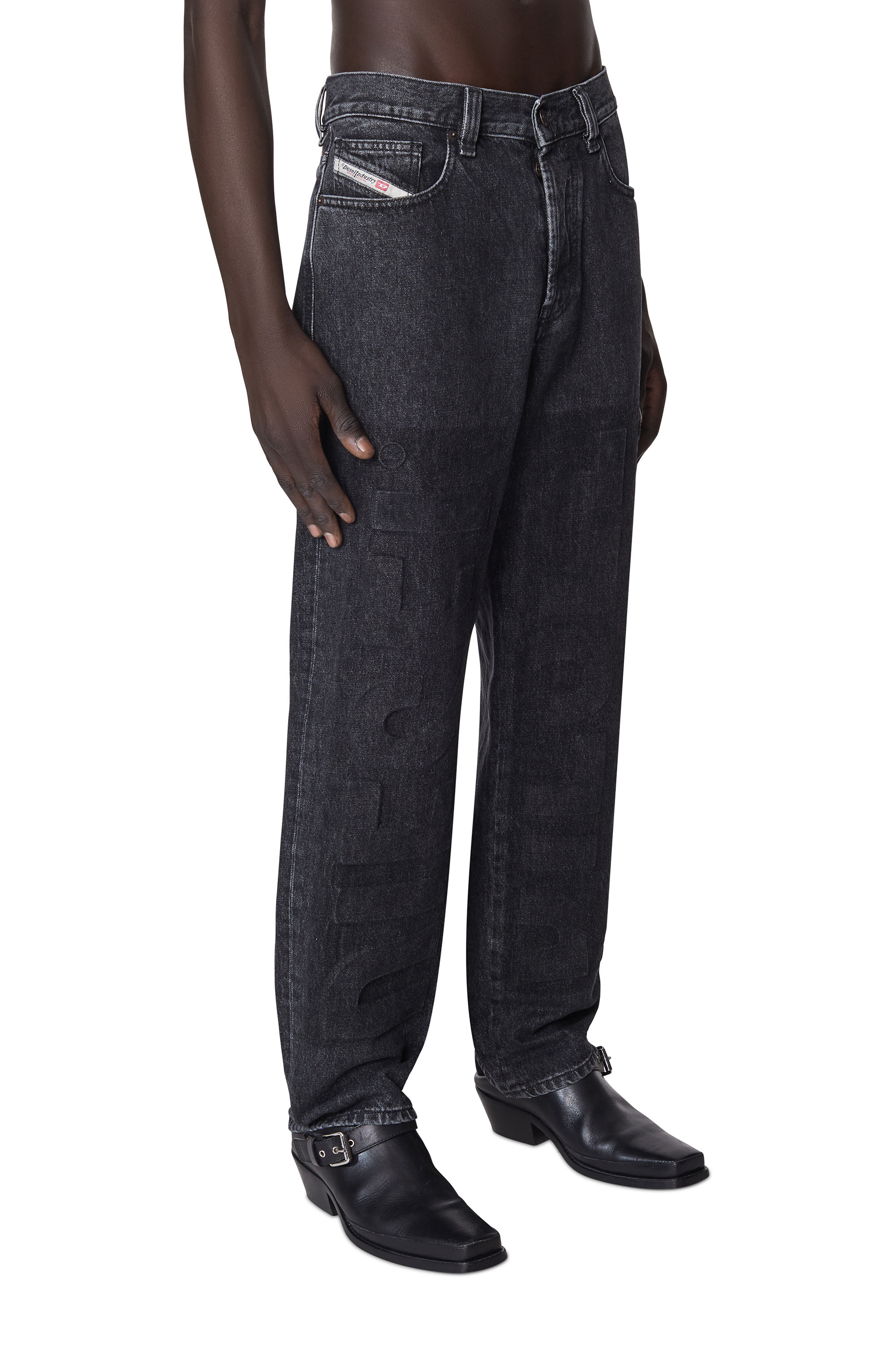 Diesel - 2010 D-Macs 007C5 Straight Jeans, Black/Dark grey - Image 4