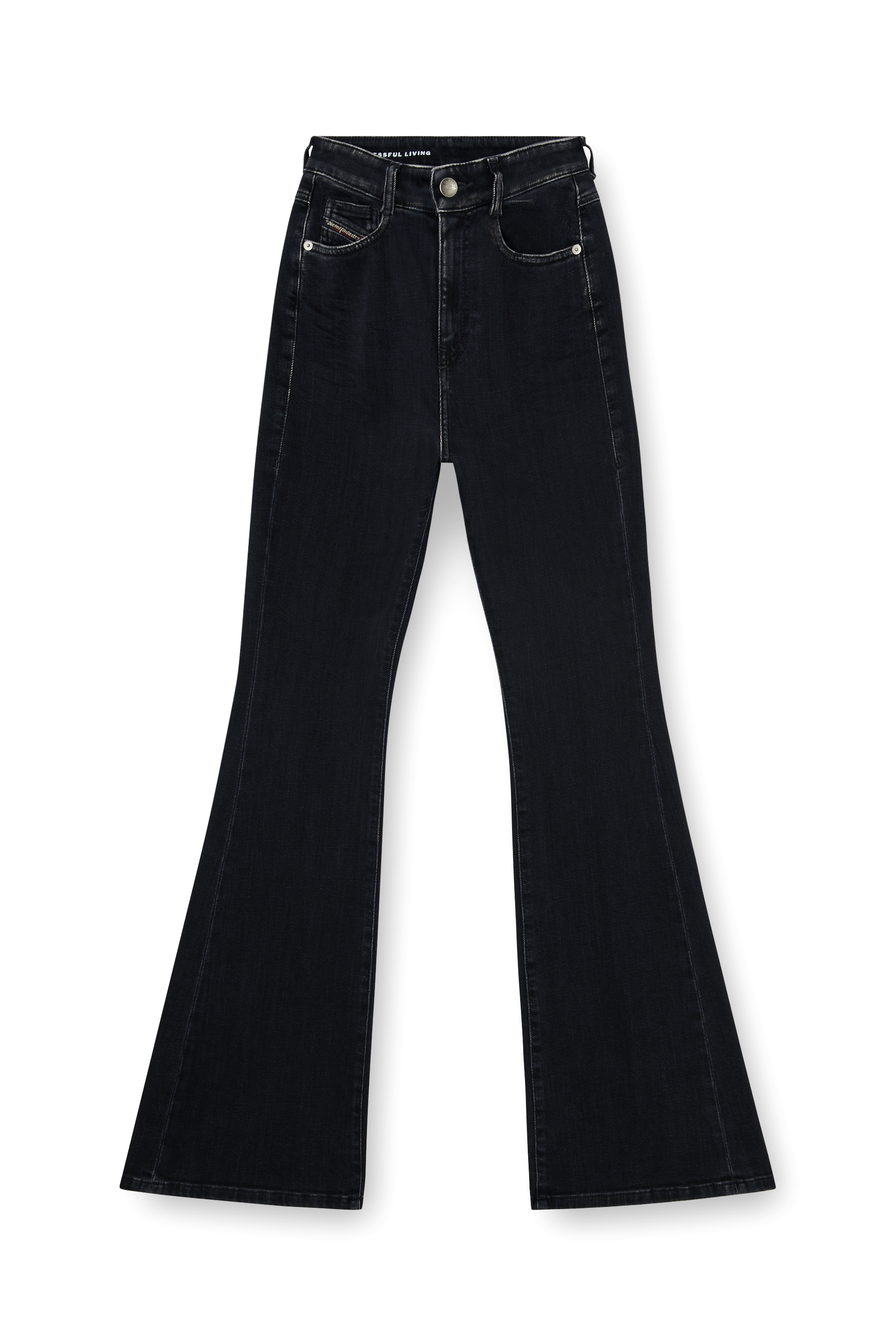 Diesel - Woman's Bootcut Jeans 1973 D-Partt 09P75, Black/Dark grey - 3