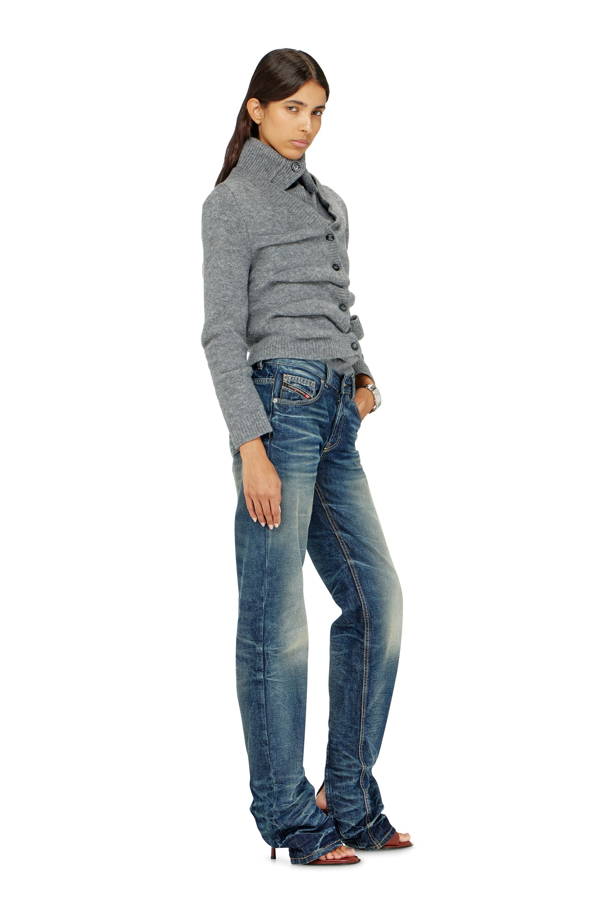 Diesel - Woman's Regular Jeans D-Heel 0DBFC, Medium blue - 3
