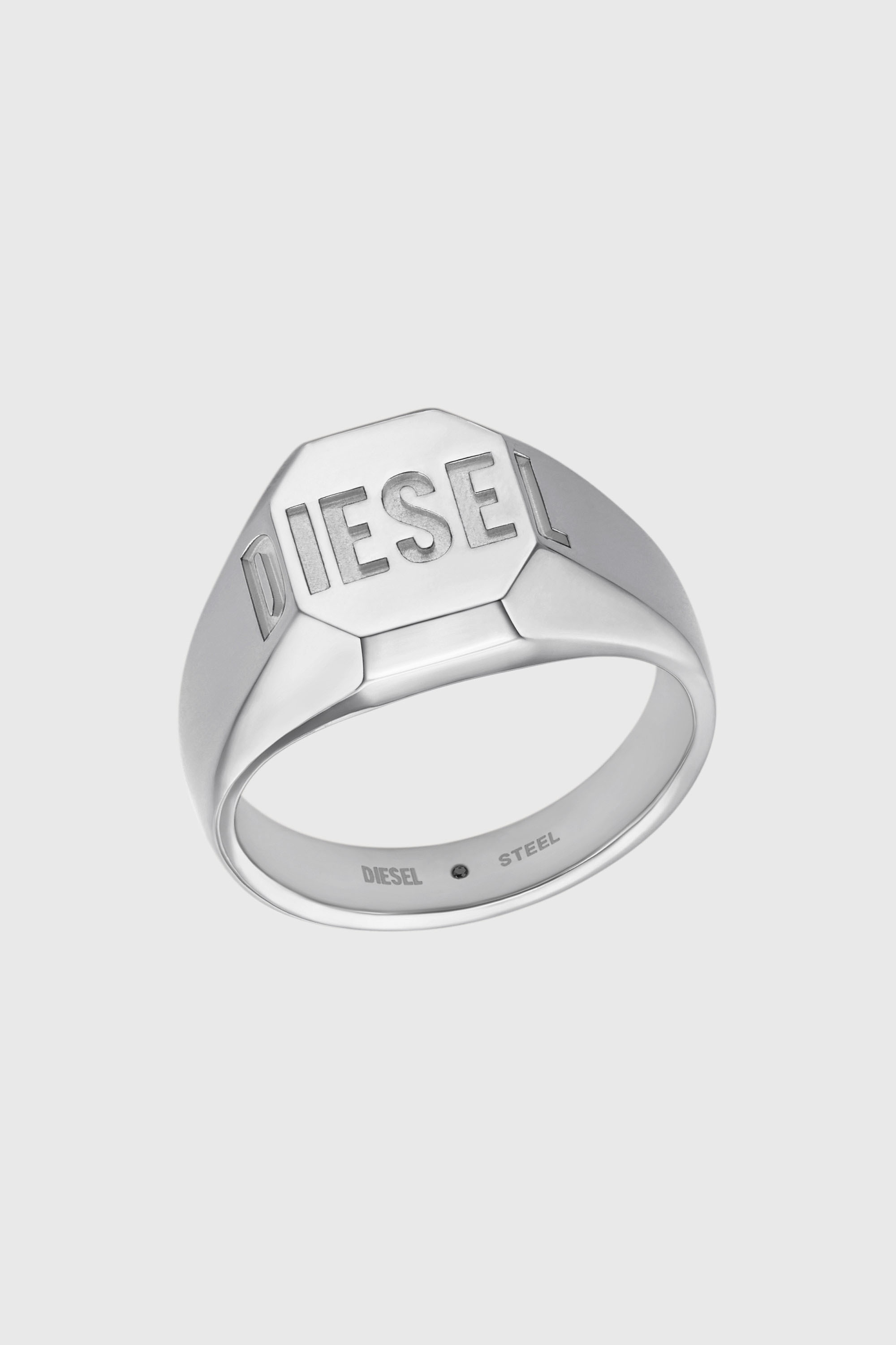 Diesel - DX1743040, Unisex's Stainless steel signet ring in Silver - 1