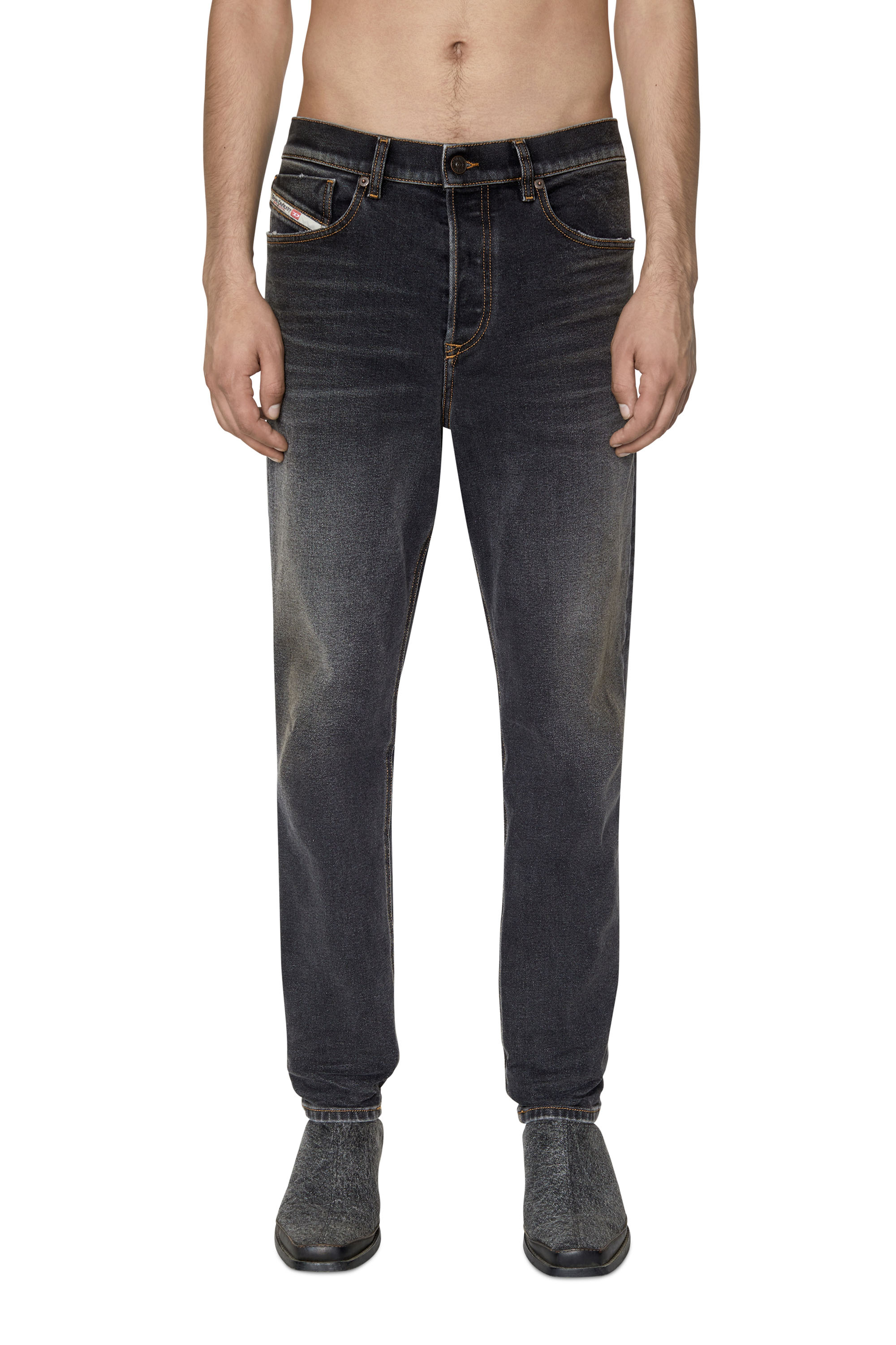 Diesel - 2005 D-Fining 09D66 Tapered Jeans, Black/Dark grey - Image 1