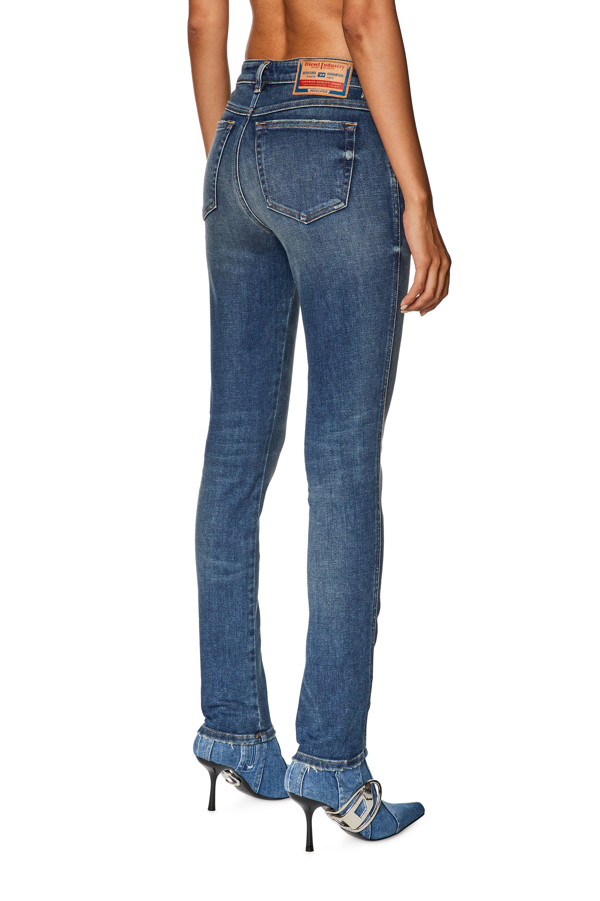 Diesel - Skinny Jeans 2015 Babhila 09G71, Dark Blue - Image 3