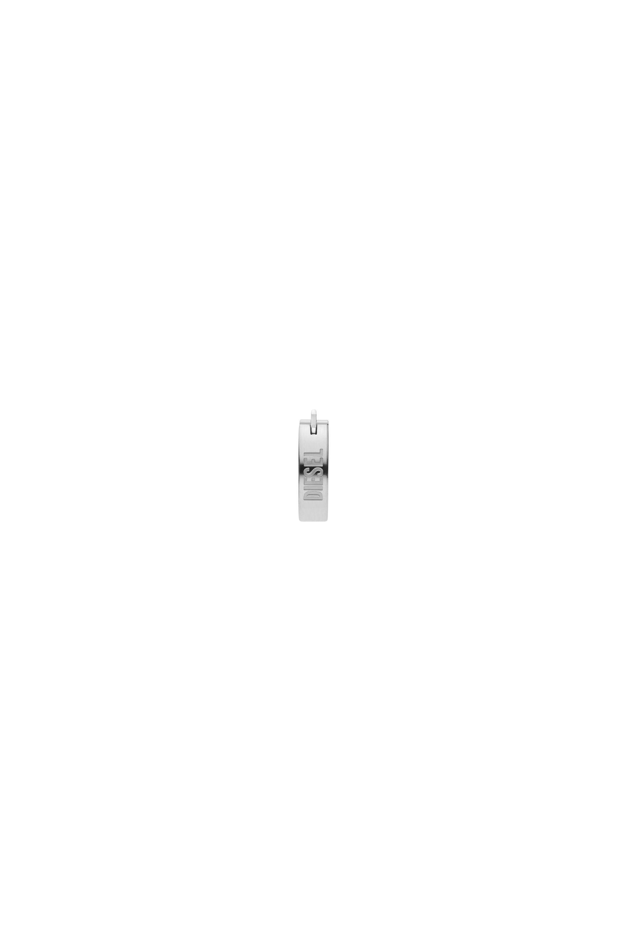 Diesel - DX1639040 JEWELLERY, Unisex's Stainless steel hoop earring in Silver - 2