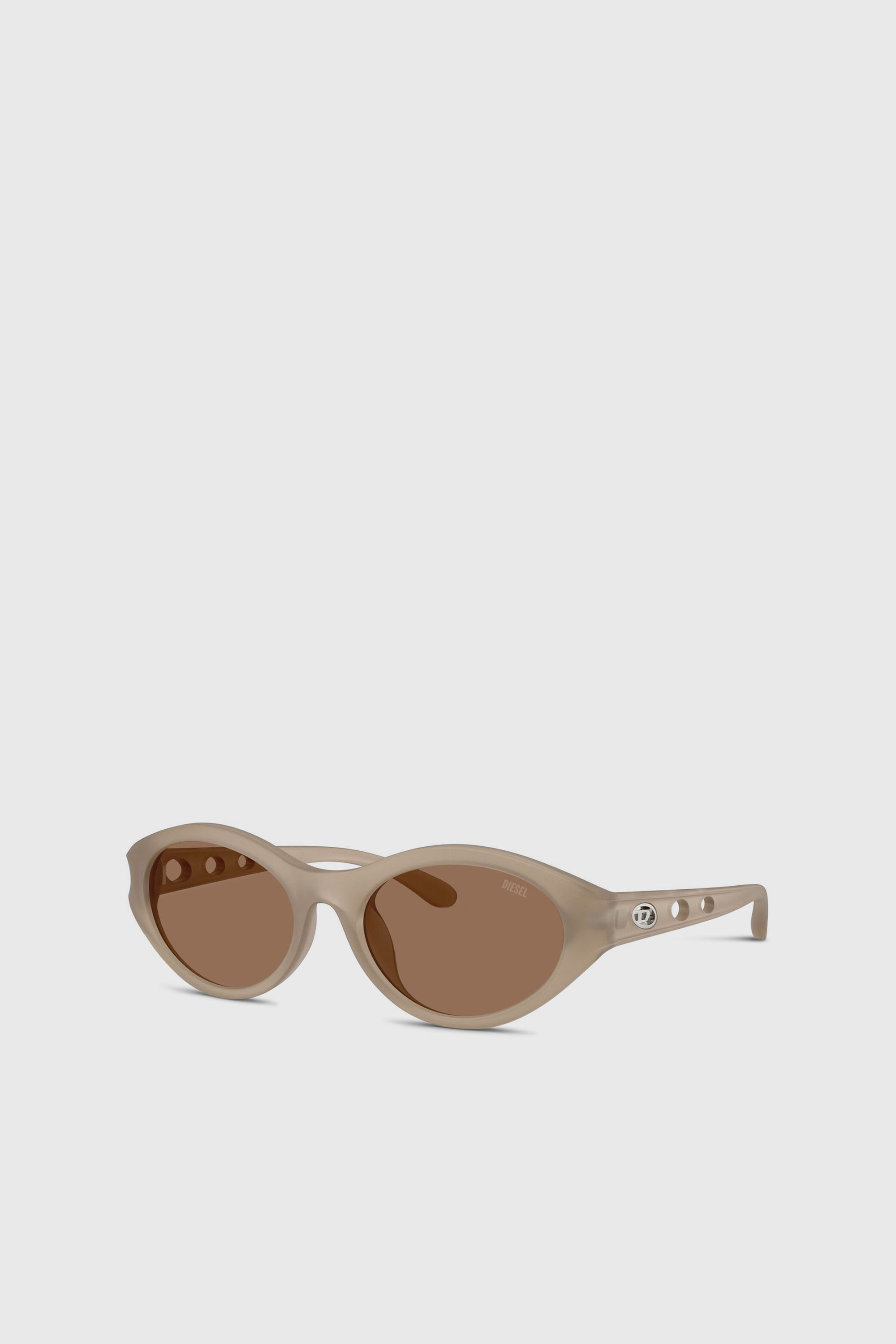 Diesel - 0DL3005U, Unisex's Oval sunglasses in Beige - 4