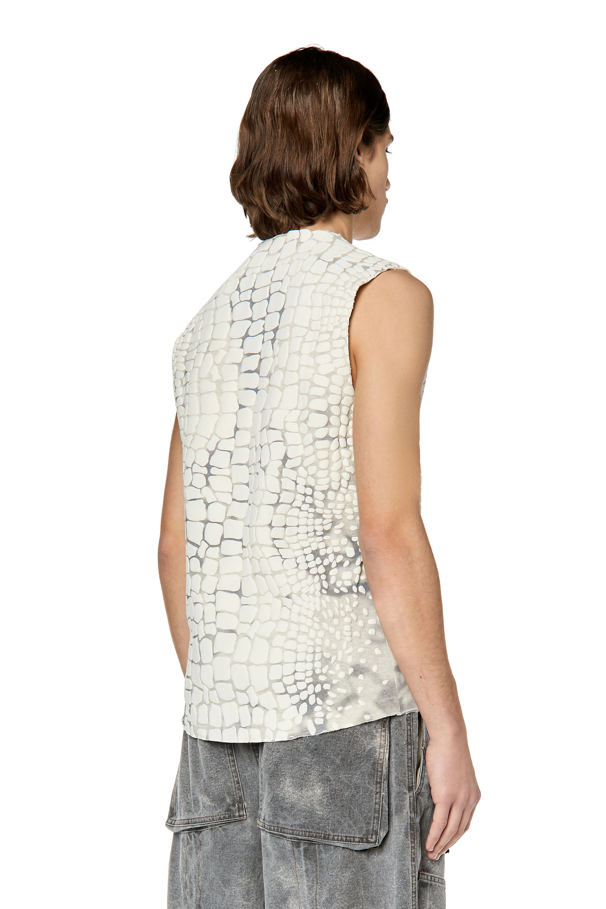 Diesel - T-WALLY, Grey/White - Image 4