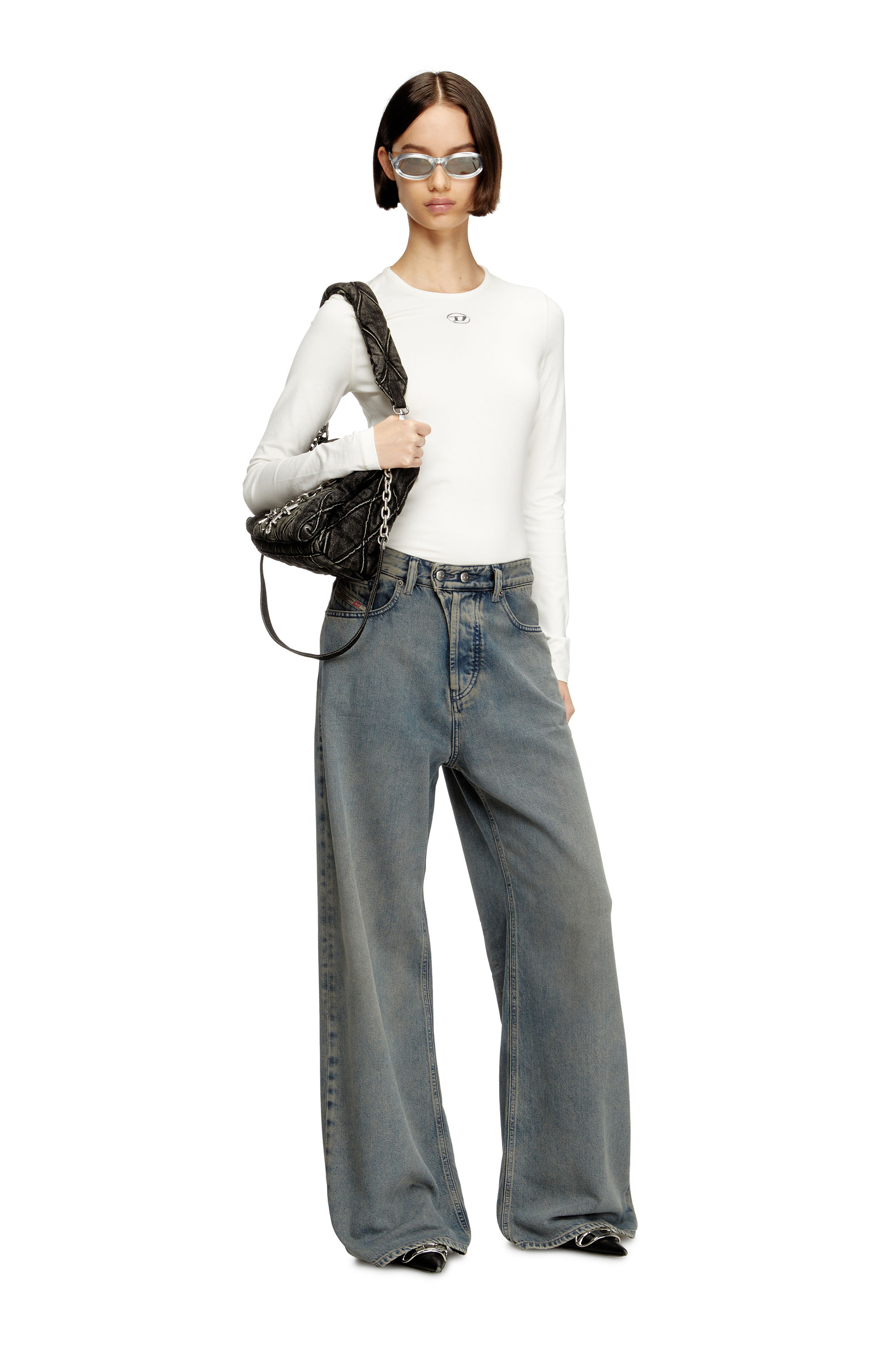 Diesel - Woman's Relaxed Jeans 1996 D-Sire 09N24, Medium blue - 2