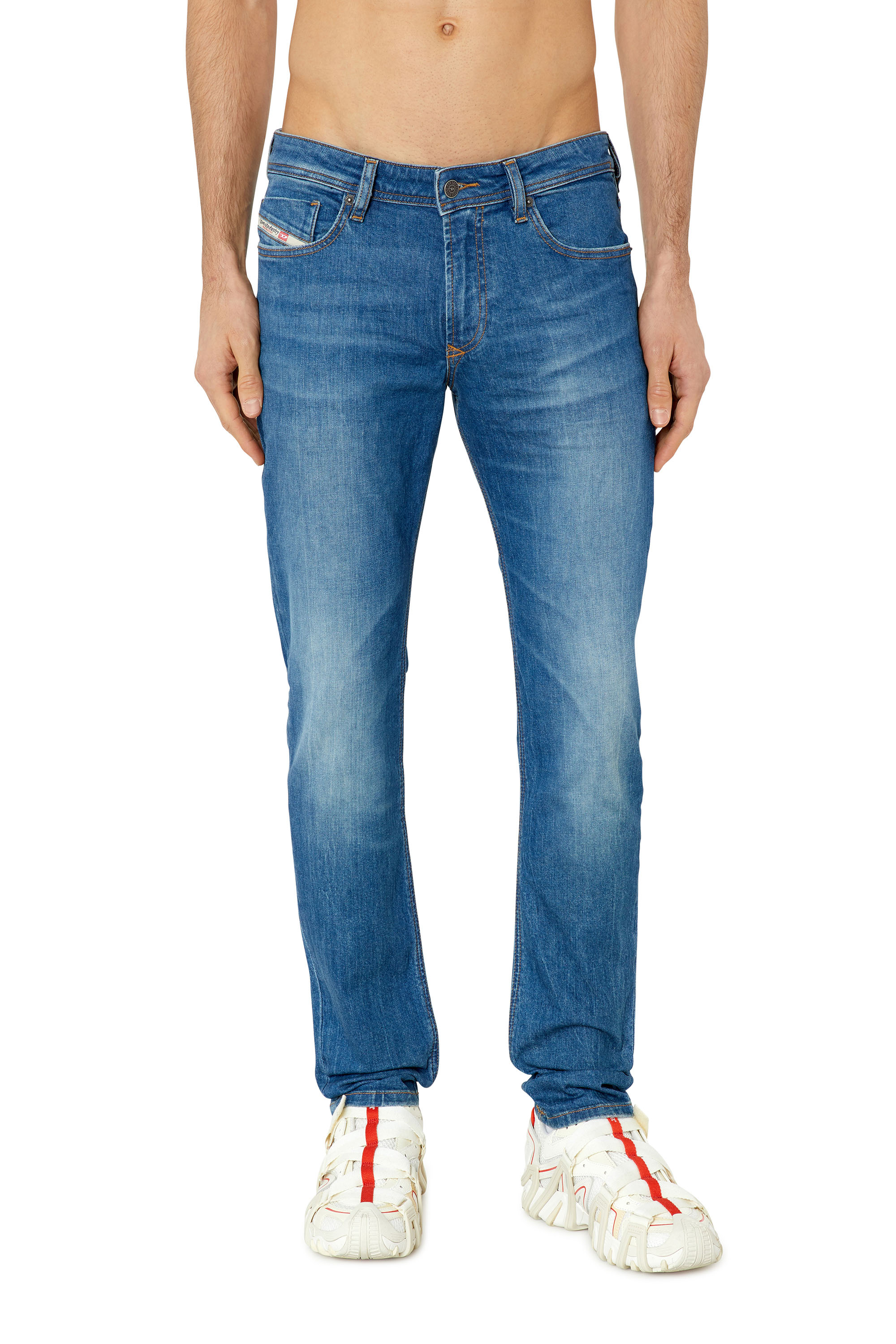 Diesel - 1979 Sleenker E09PK Skinny Jeans, Medium blue - Image 1