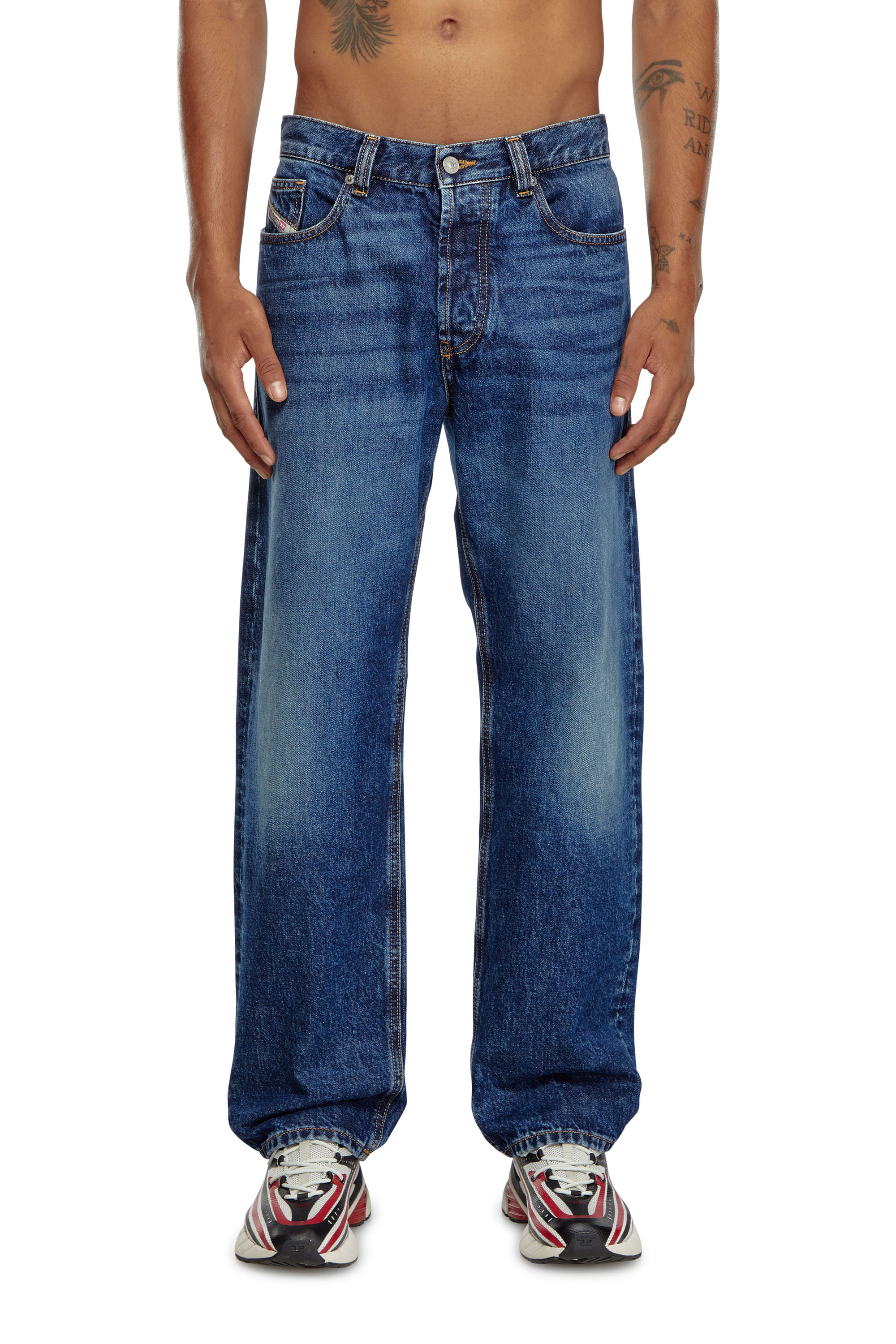 Diesel - Man's Regular Jeans 2010 D-Macs 09I27, Dark Blue - 1