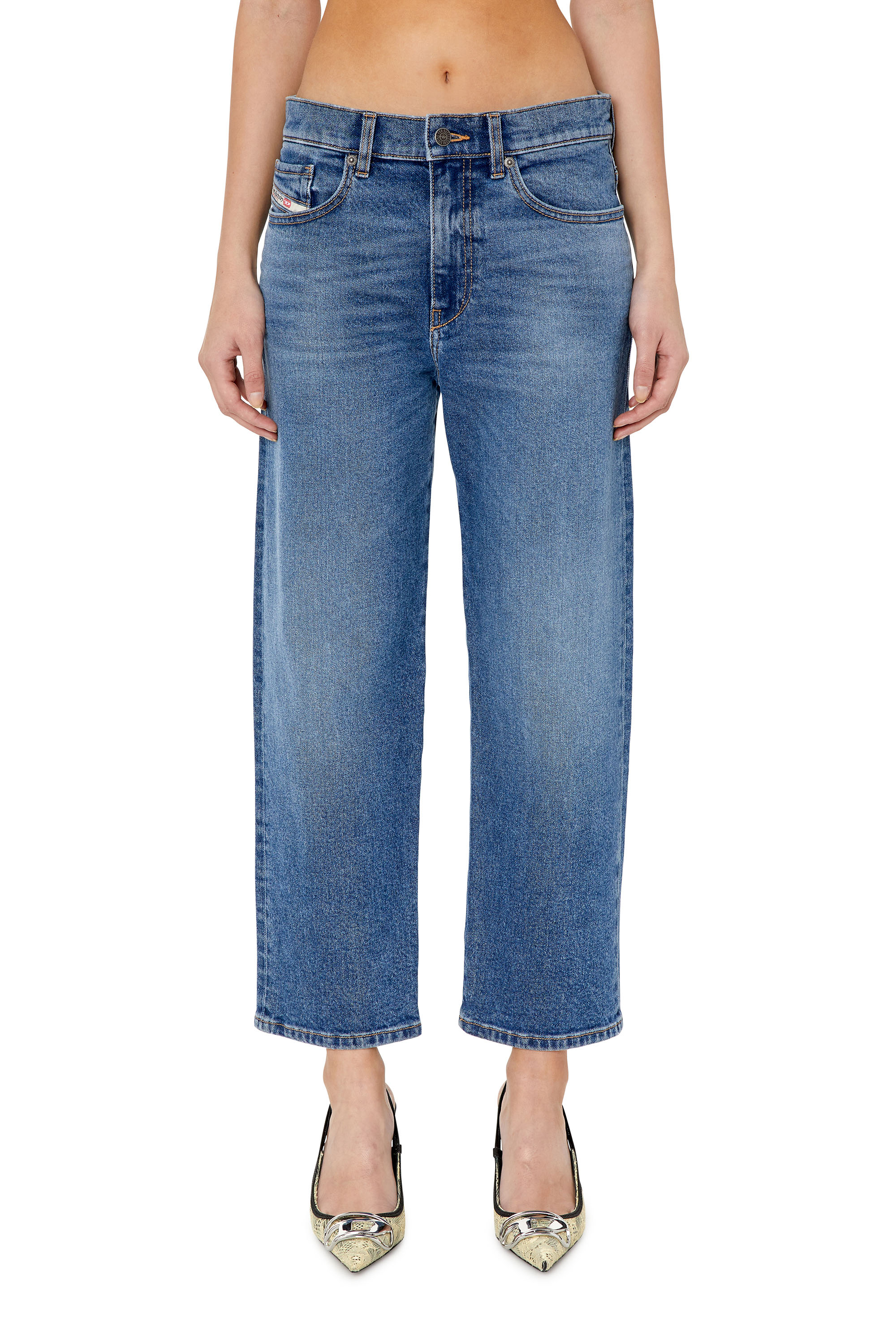 Diesel - 2016 D-Air 0NFAJ Boyfriend Jeans, Medium blue - Image 1