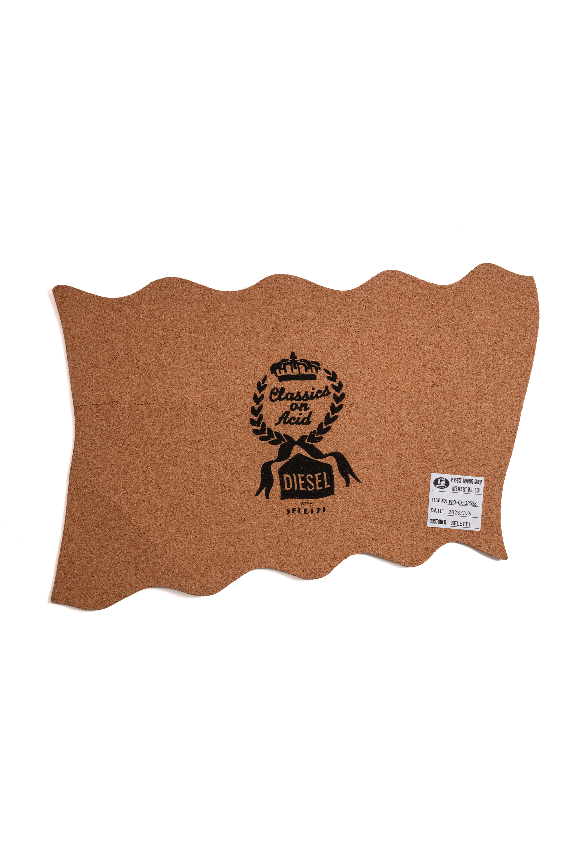 Diesel - 11265 TABLE MAT "DIESEL LIVING" - ACID F, Unisex's Cork table mat in White - 2