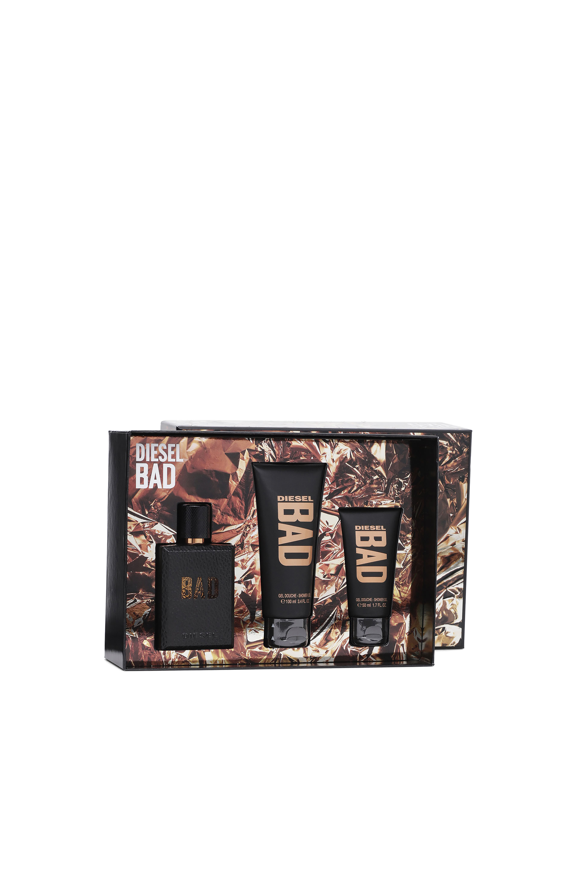 Diesel - BAD 75ML GIFT SET, Man's Gift set with Eau de Toilette for man 75ml, shower gel 100ml and shower gel 50ml in Generic - 2