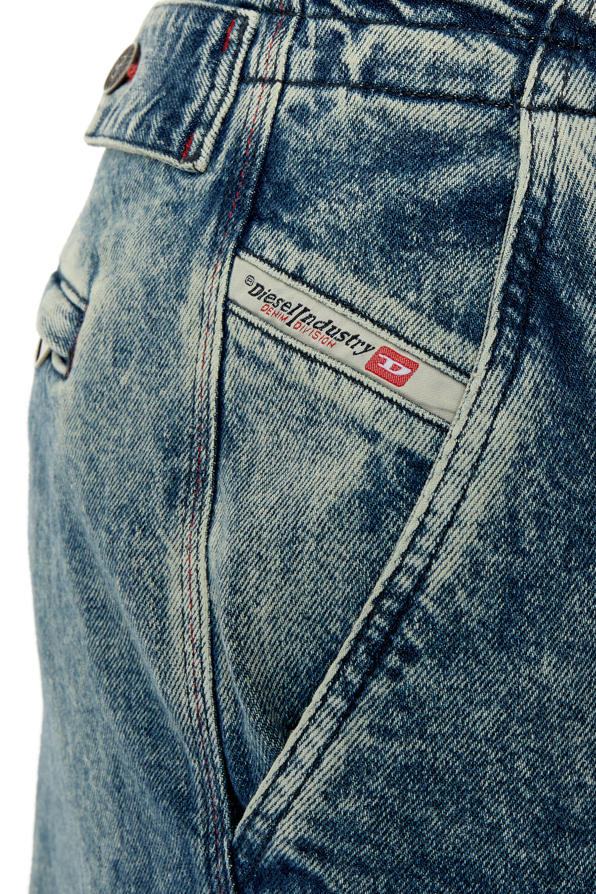 Diesel - D-Fish 0EMAN Straight Jeans, Medium blue - Image 3