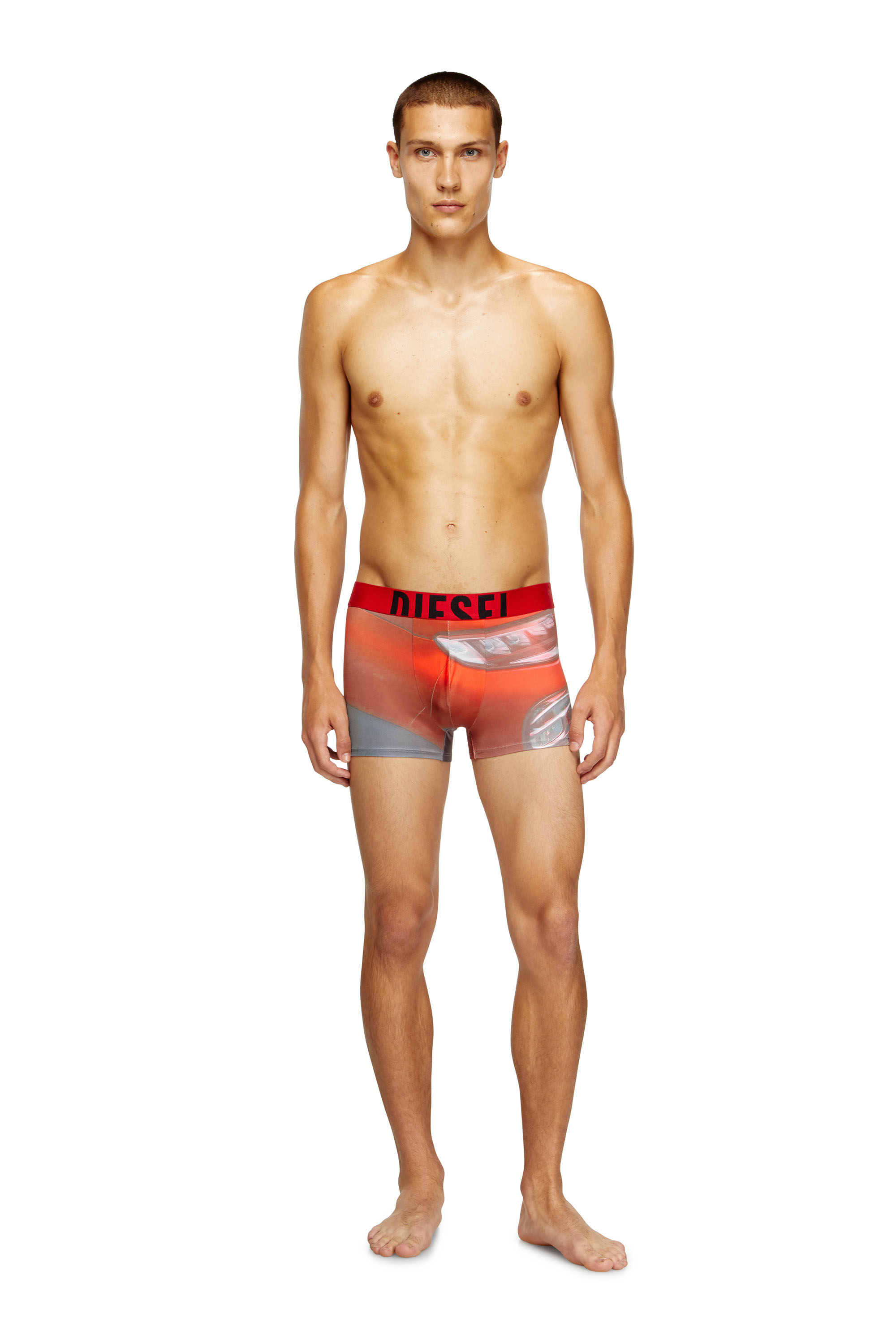 Diesel - DAMIEN-D-POP-40, Man's Boxer briefs with Pop print in Red - 1