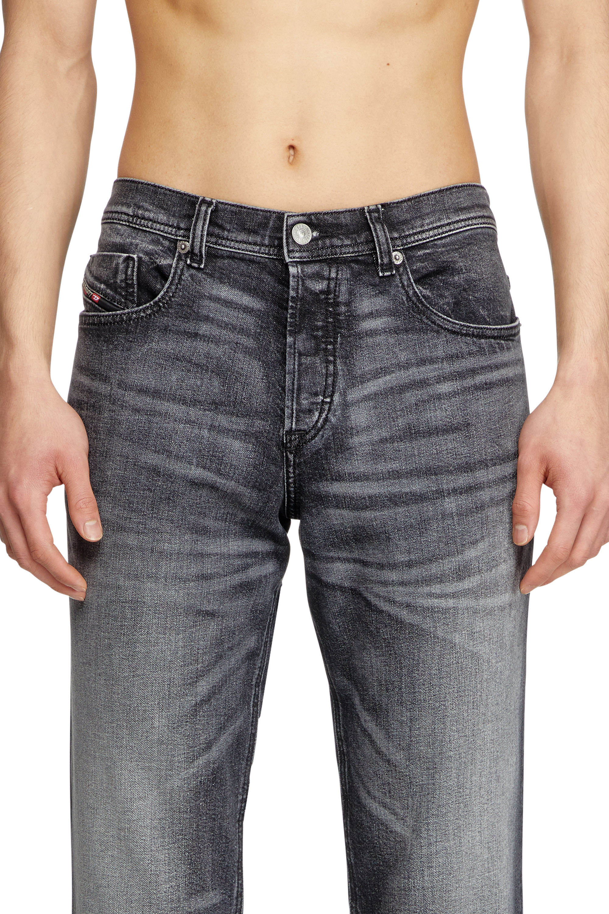 Regular Jeans 2023 D-Finitive 09L52, Black/Dark grey Diesel - Man's Regular Jeans 2023 D-Finitive 09L52, Black/Dark grey - 5