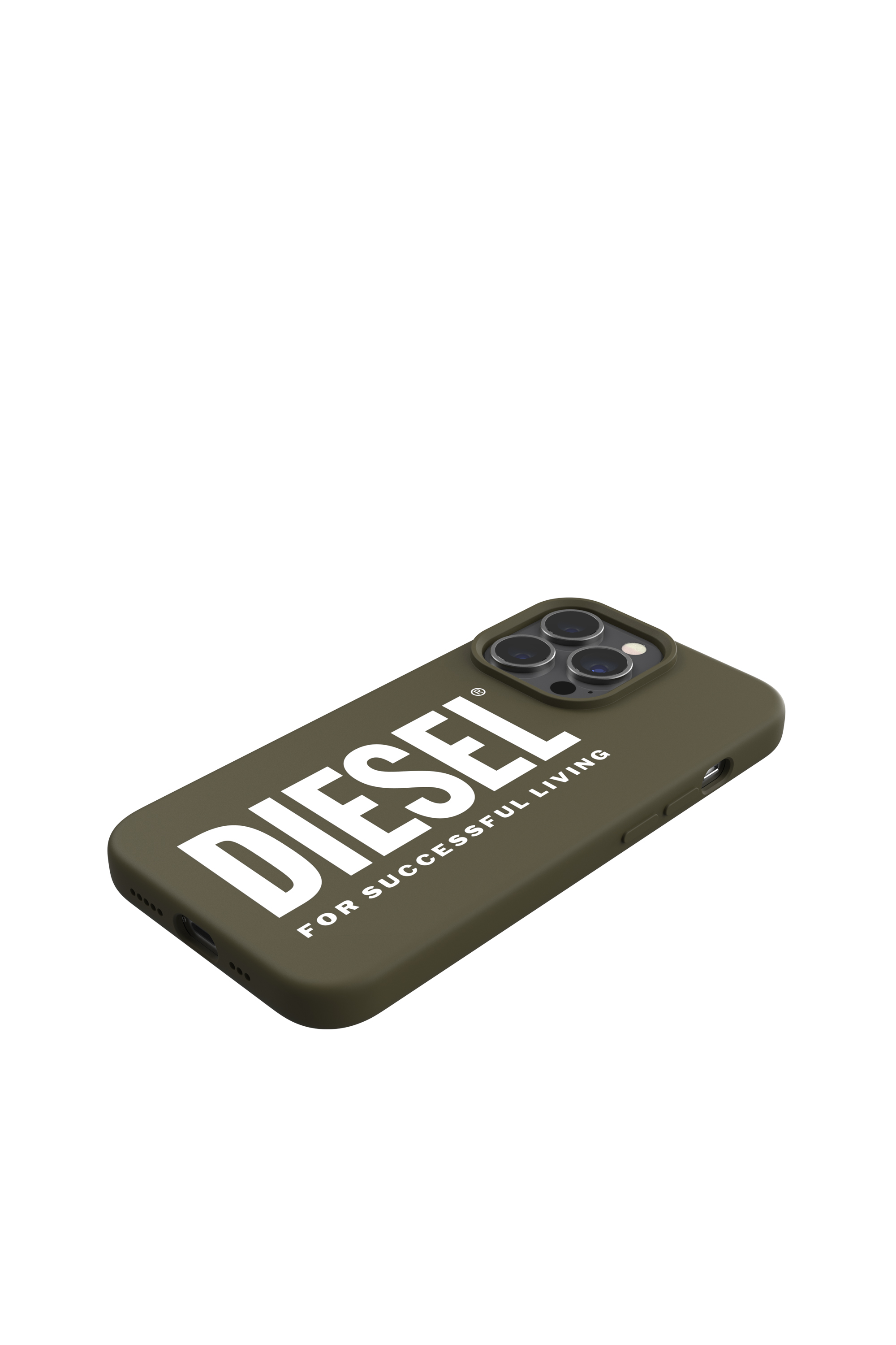 Diesel - 47166 SILICONE CASE, Unisex's Silicone case  for iPhone 13/13Pro in Military Green - 4