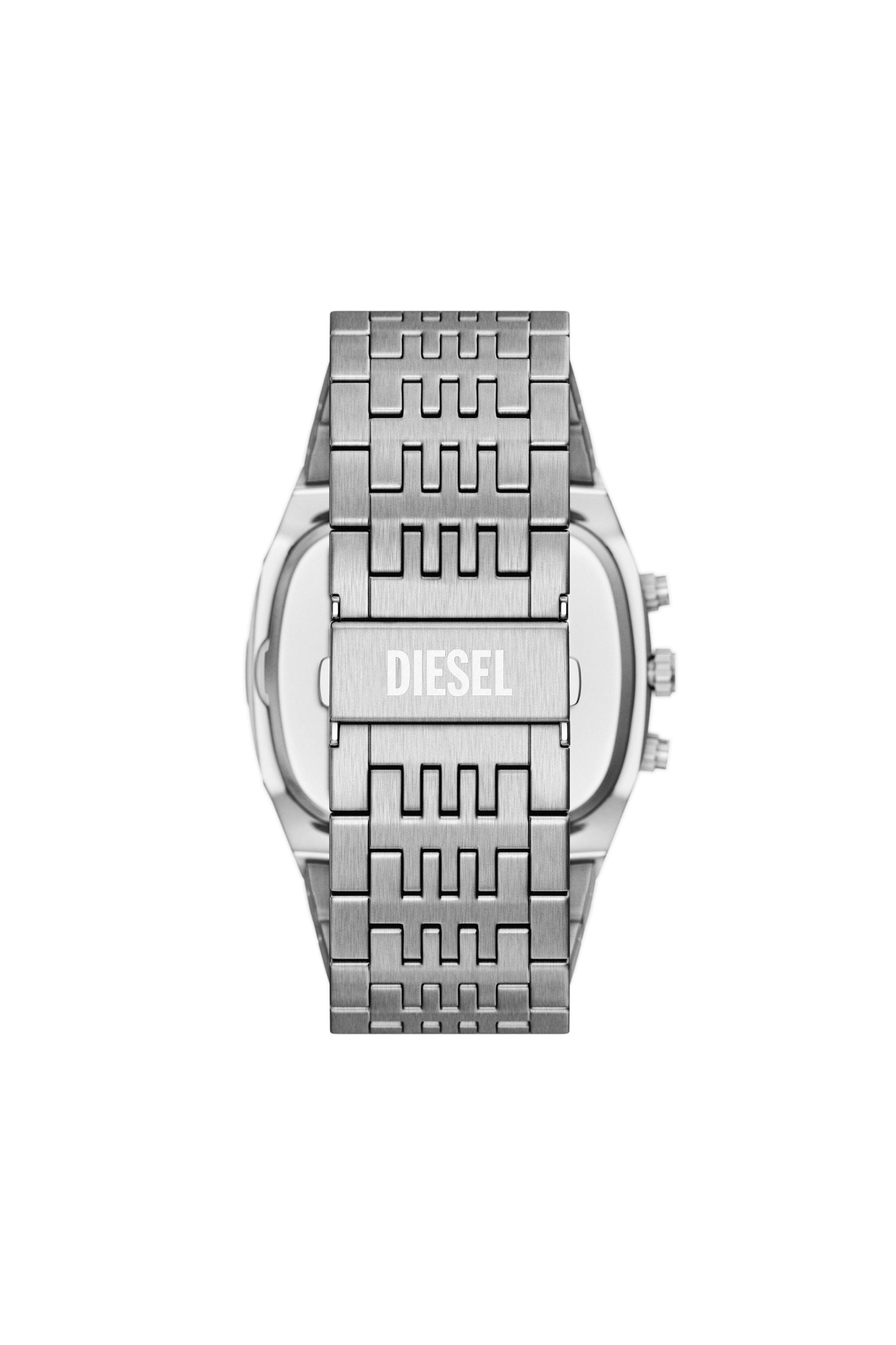 Diesel - DZ4725 WATCH, Man's Spiked cushion stainless steel watch in Silver - 2