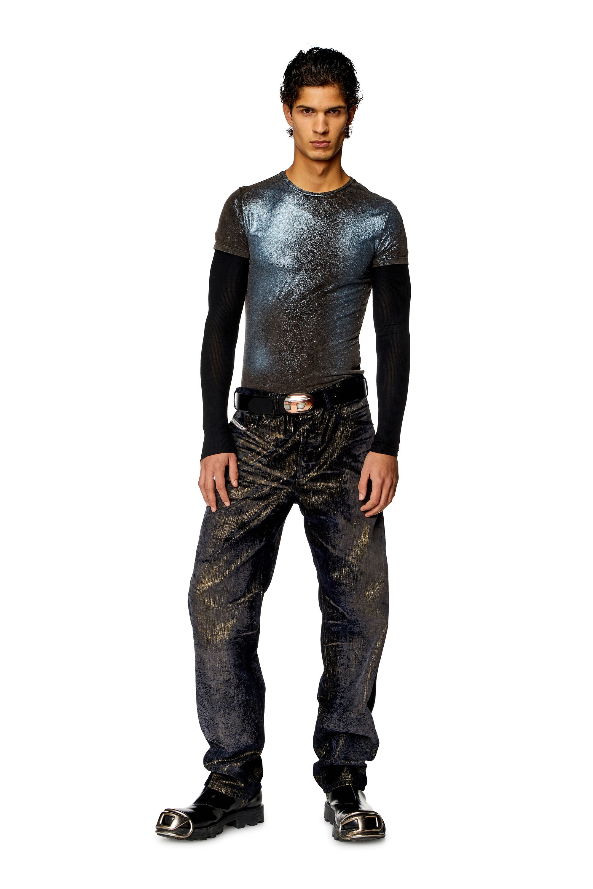 Diesel - Straight Jeans 2010 D-Macs 09I49, Black/Dark grey - Image 4