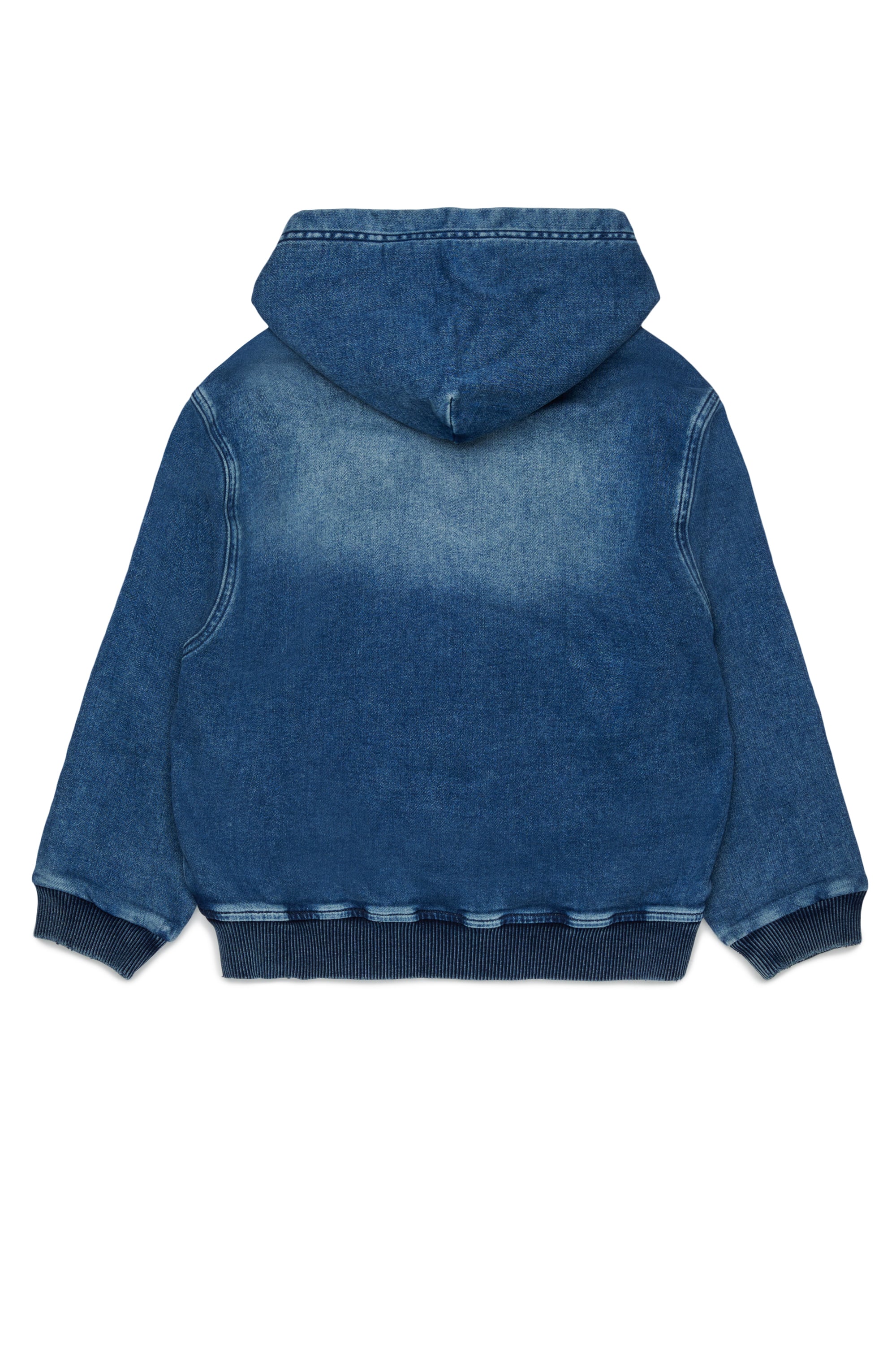 Diesel - STIMM-OVER JJJ, Man's Zip-up hoodie in JoggJeans&reg; in Dark Blue - 2