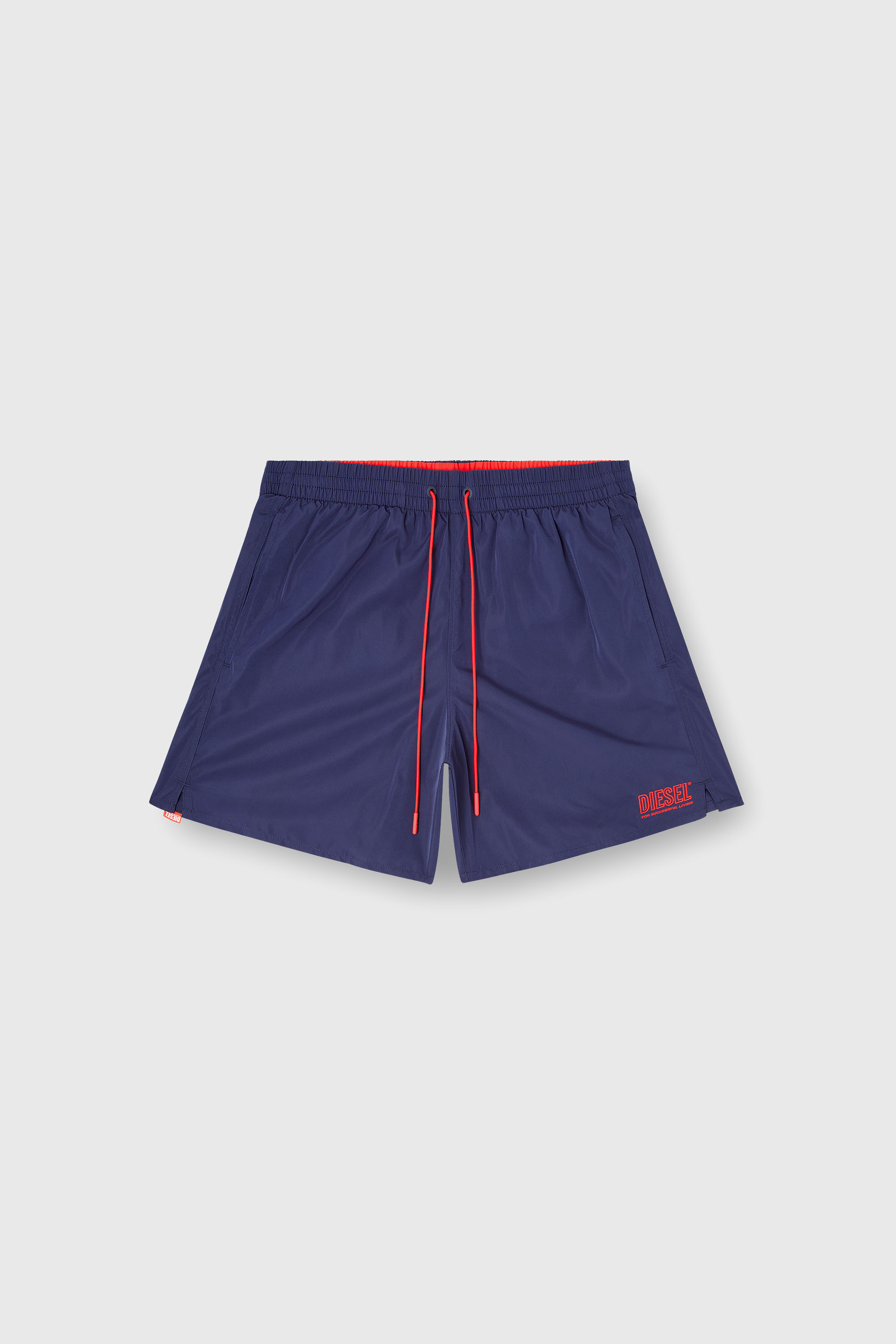 Diesel - SPORT-41-D-CORE, Man's Swim shorts with zip pocket in Dark Blue - 1