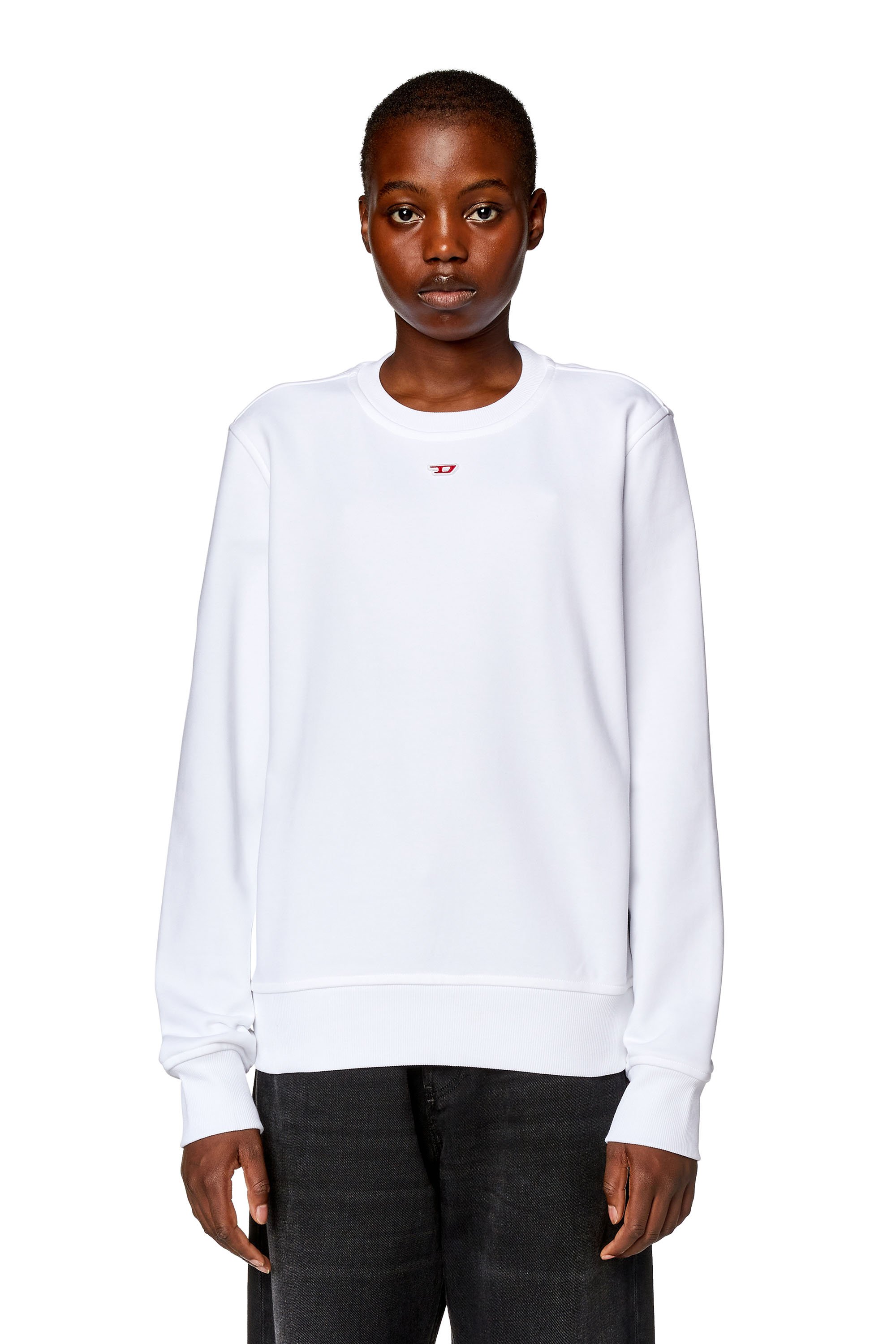 Diesel - S-GINN-D, Woman Sweatshirt with D logo in White - Image 5