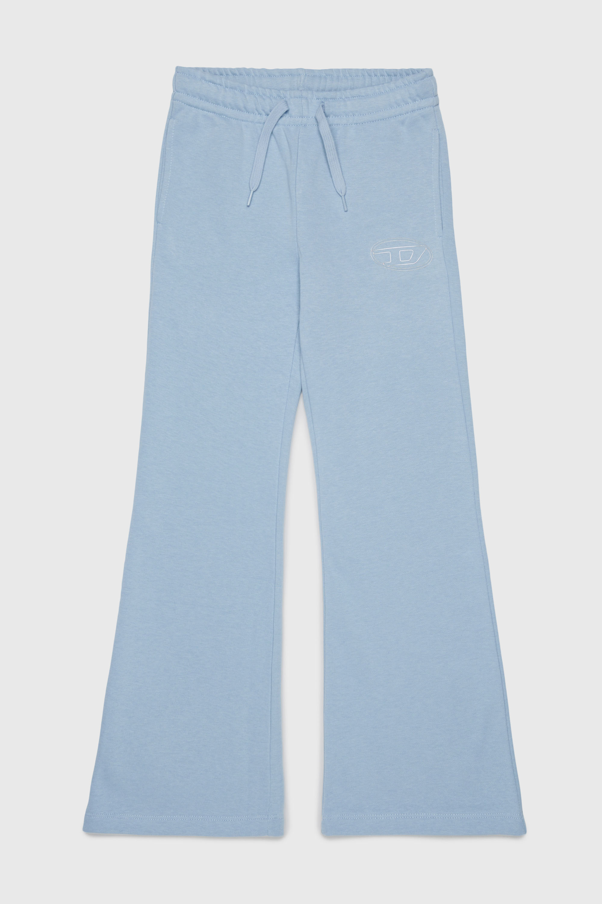 Diesel - PALBIRT, Woman's Flared sweatpants with Oval D logo in Light Blue - 1