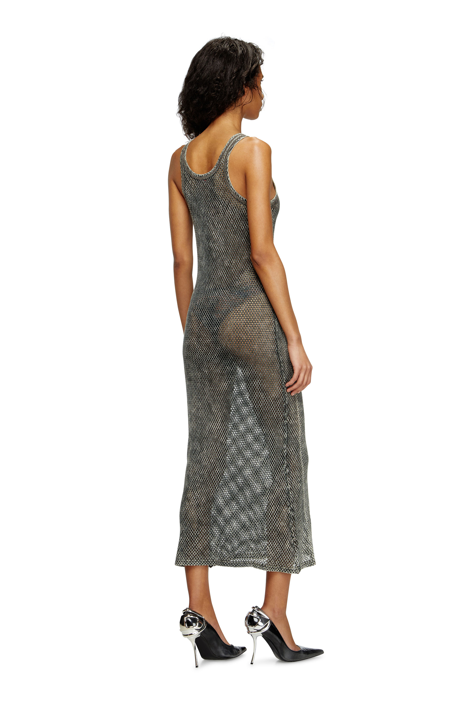 Diesel - MAEVE-UTLT, Woman's Mesh beach cover up in Brown - 2