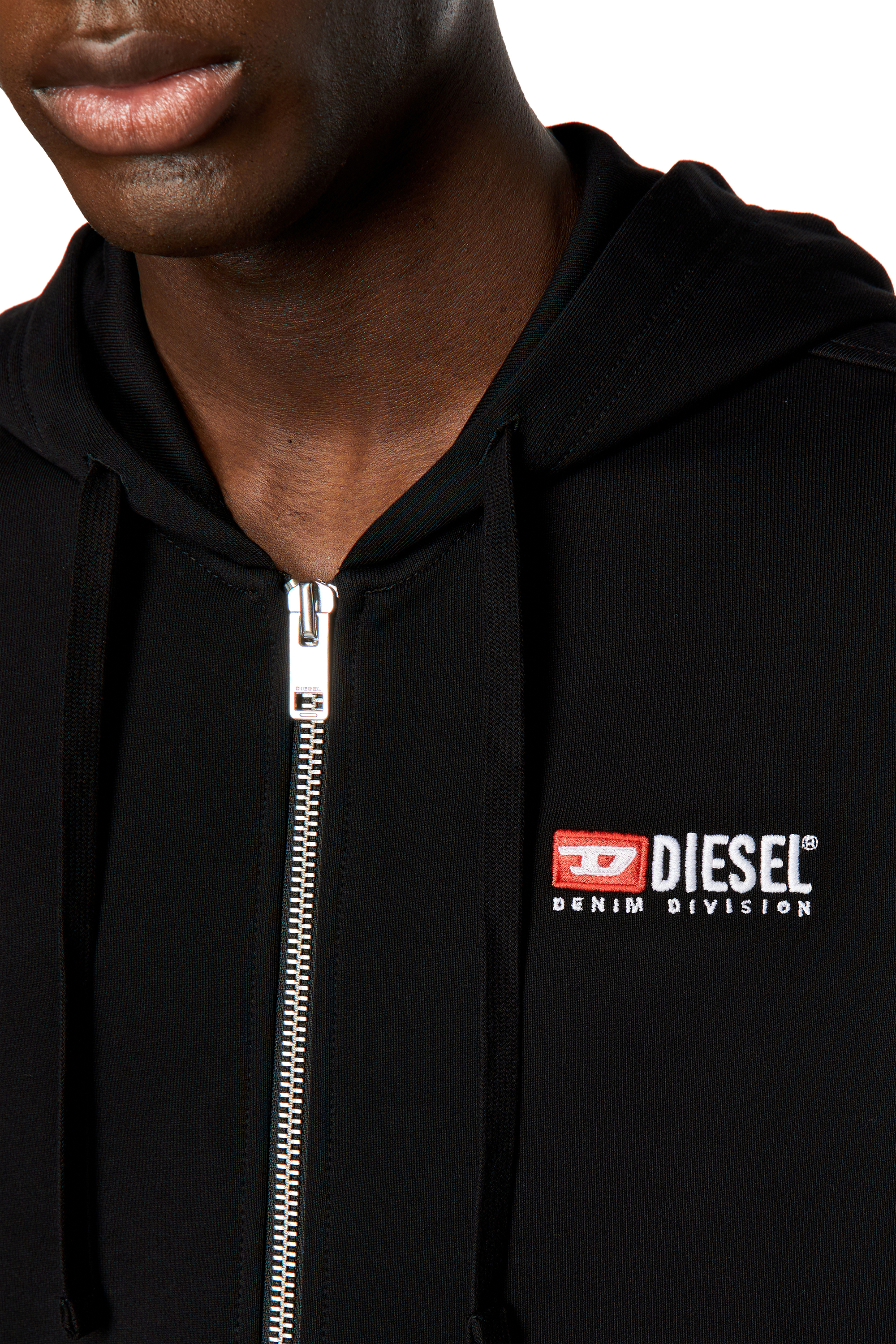 Diesel - S-GINN-HOOD-ZIP-DIV, Black - Image 5