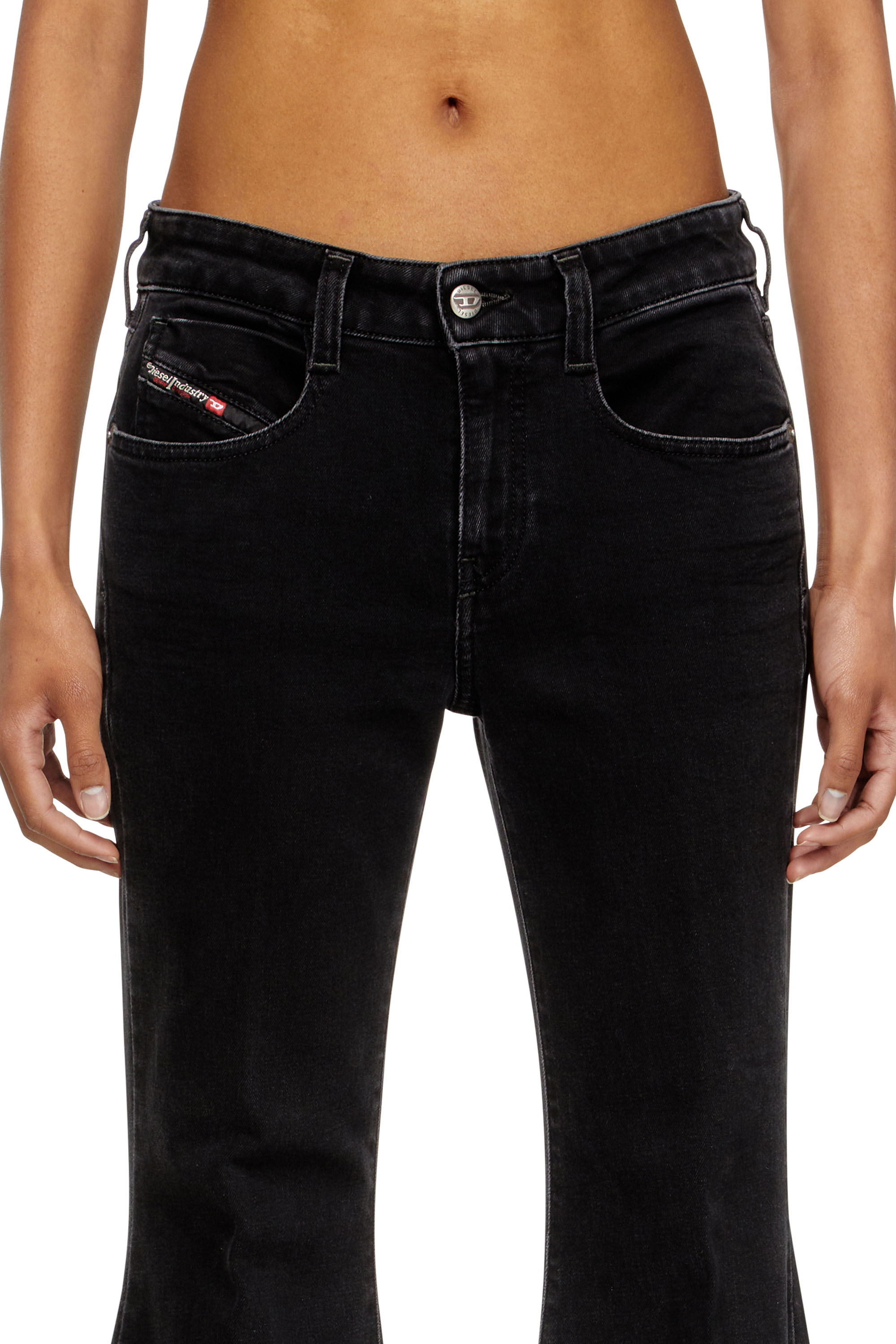 Diesel - Woman's Flare Jeans 1970 D-Bleess 09M69, Black/Dark grey - 4
