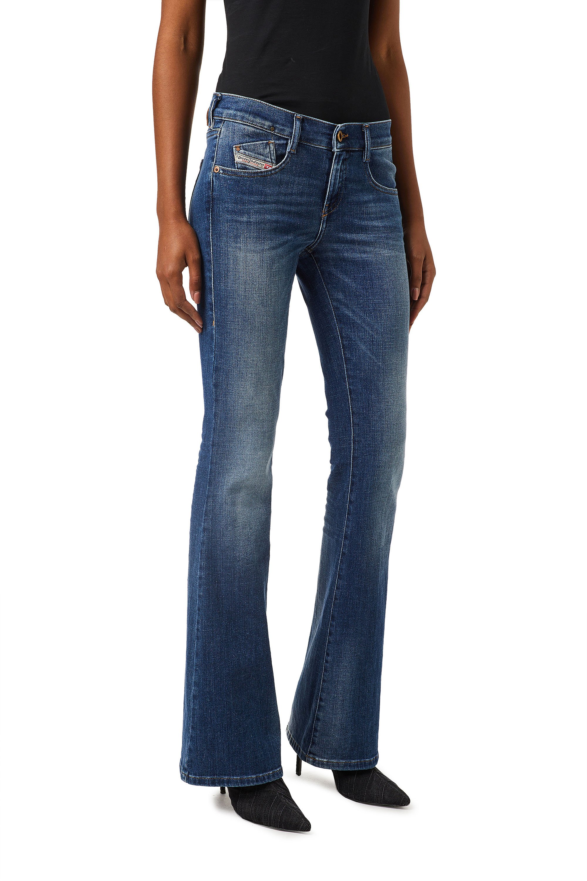 D Ebbey 086am Women Bootcut And Flare Medium Blue Jeans Diesel 3099