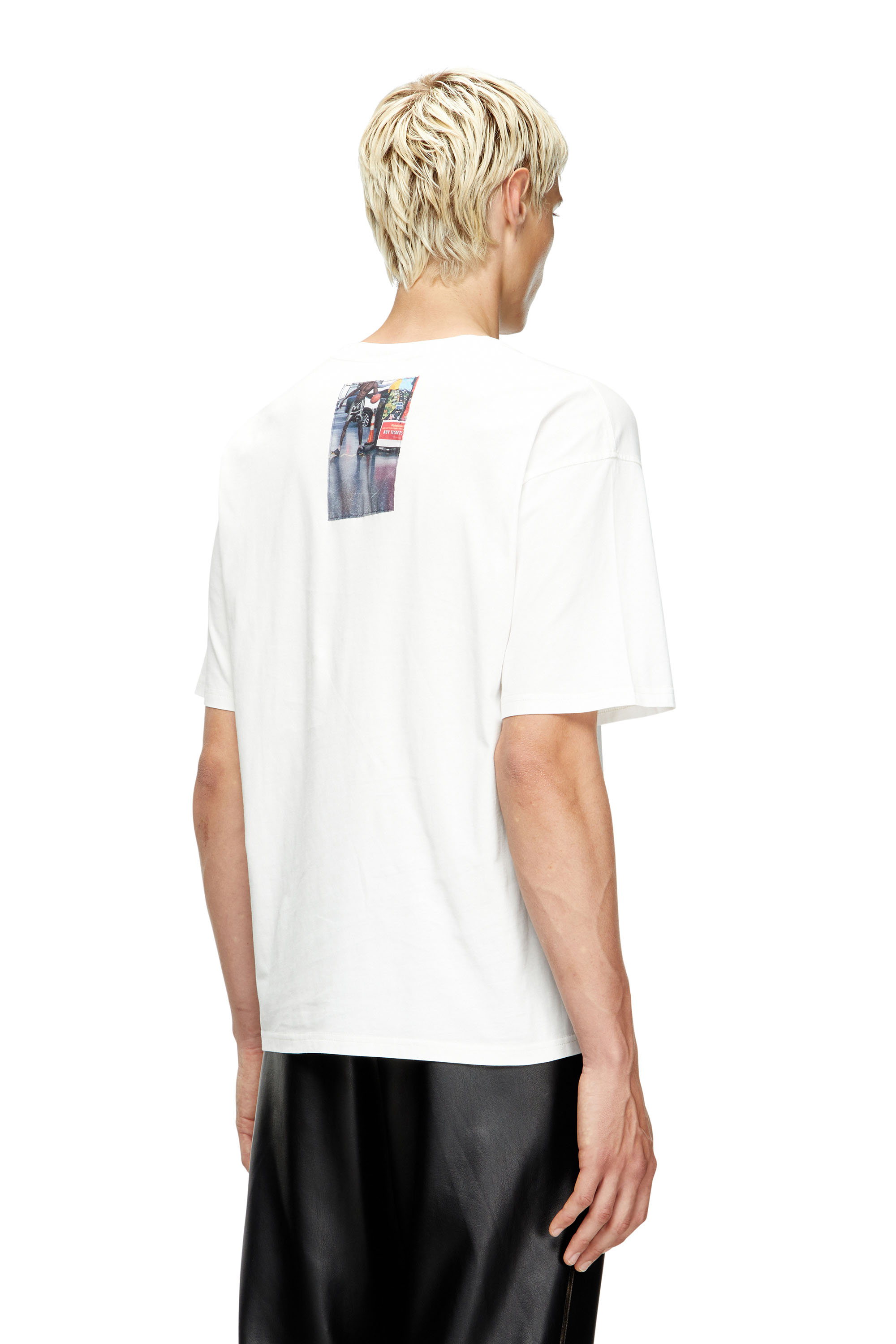 Diesel - T-BOXT-T3, Man's T-shirt with logo photo patches in White - 4