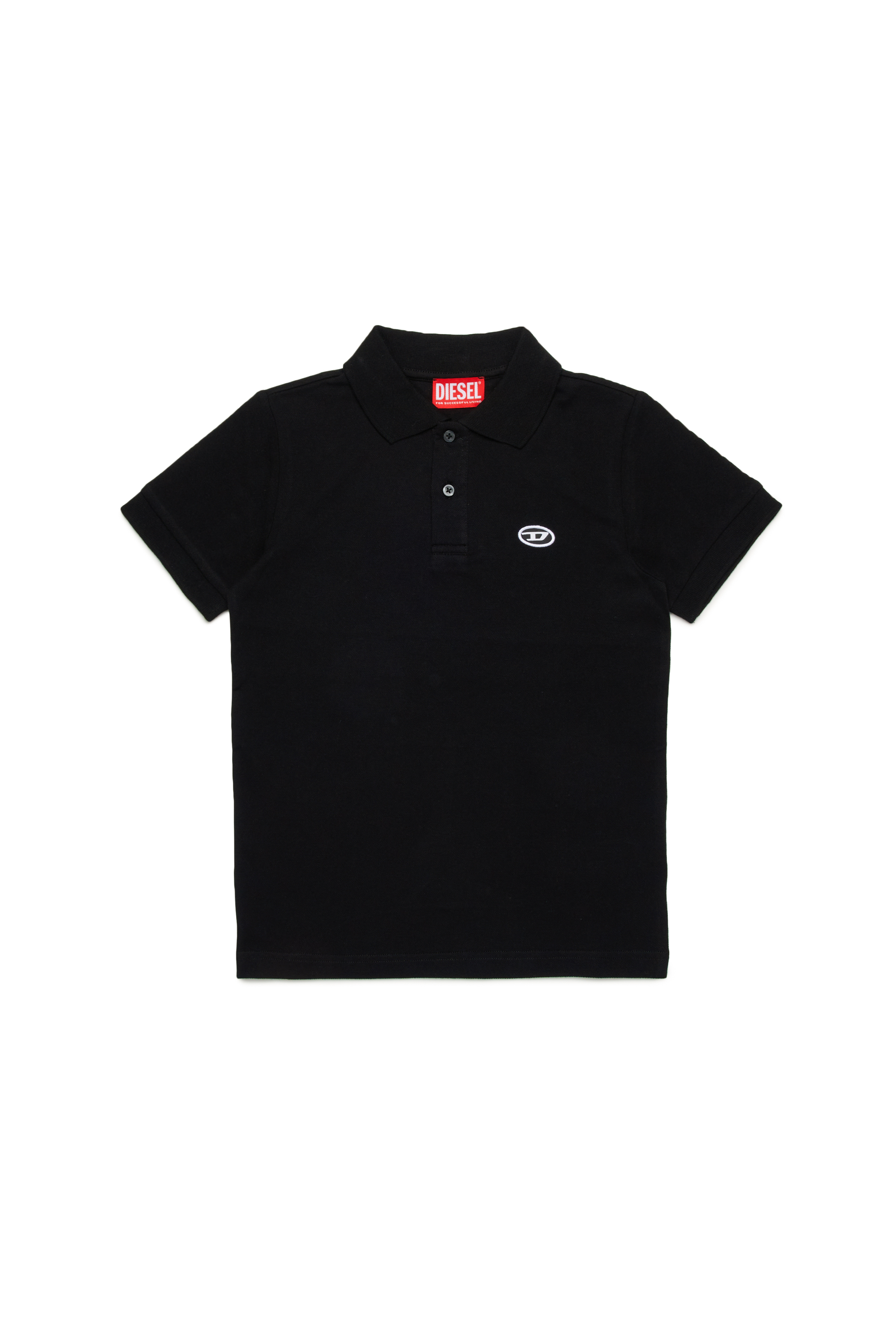 Diesel - TSMITHDOVALPJ, Man's Polo shirt in organic cotton in Black - 1