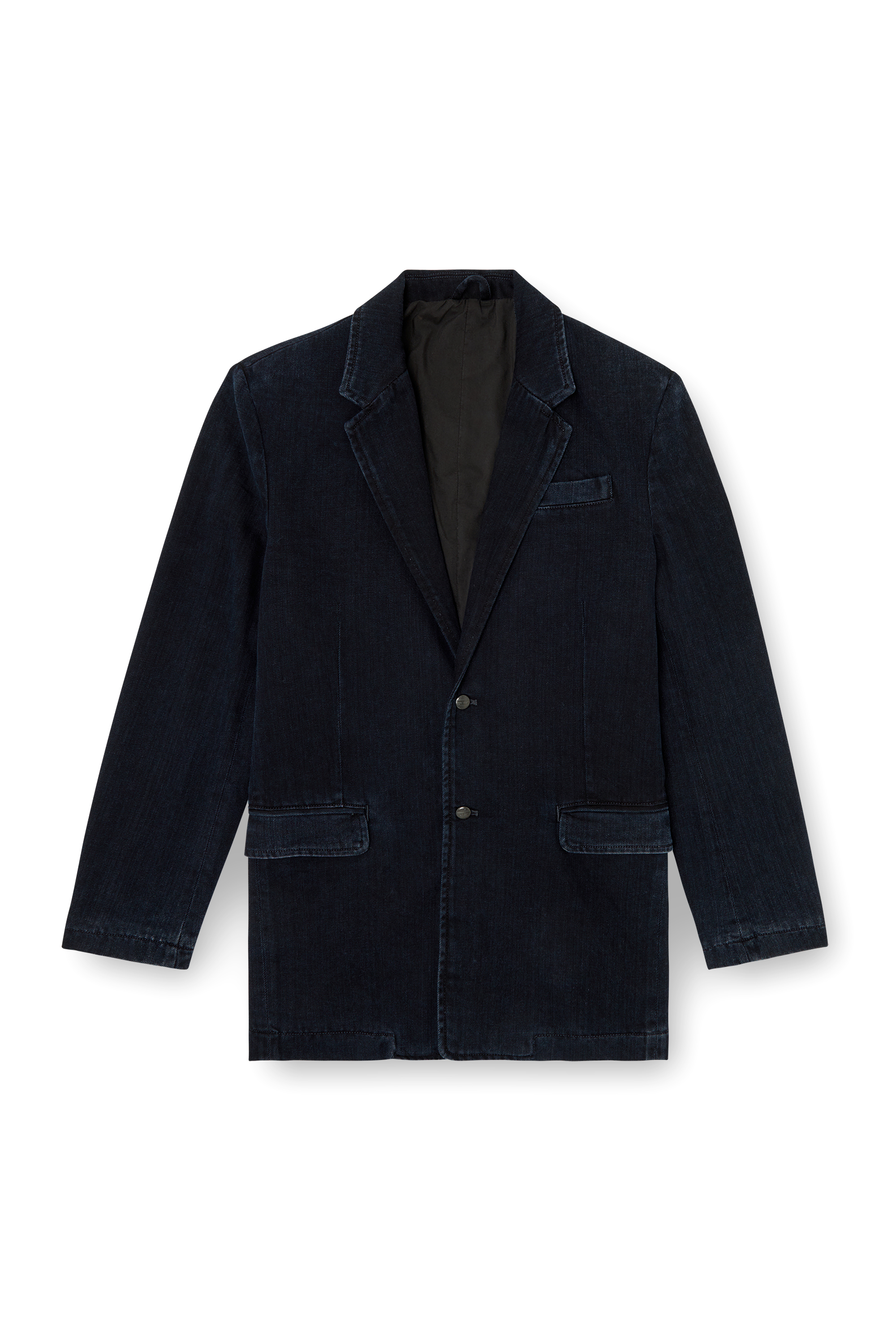 Diesel - D-REGER-D, Unisex's Blazer in lightly treated denim in Dark Blue - 3