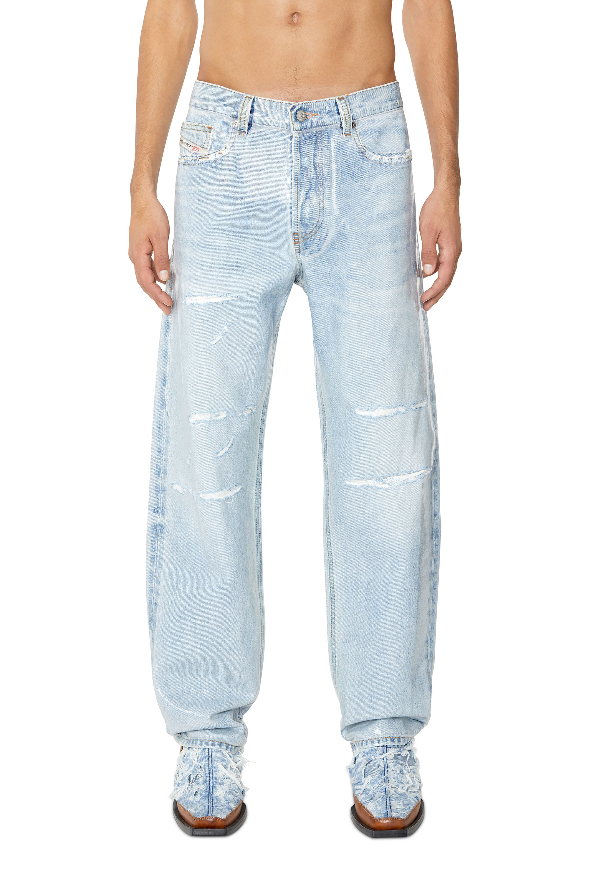 Diesel - 2010 D-Macs 007H8 Straight Jeans, Light Blue - Image 1