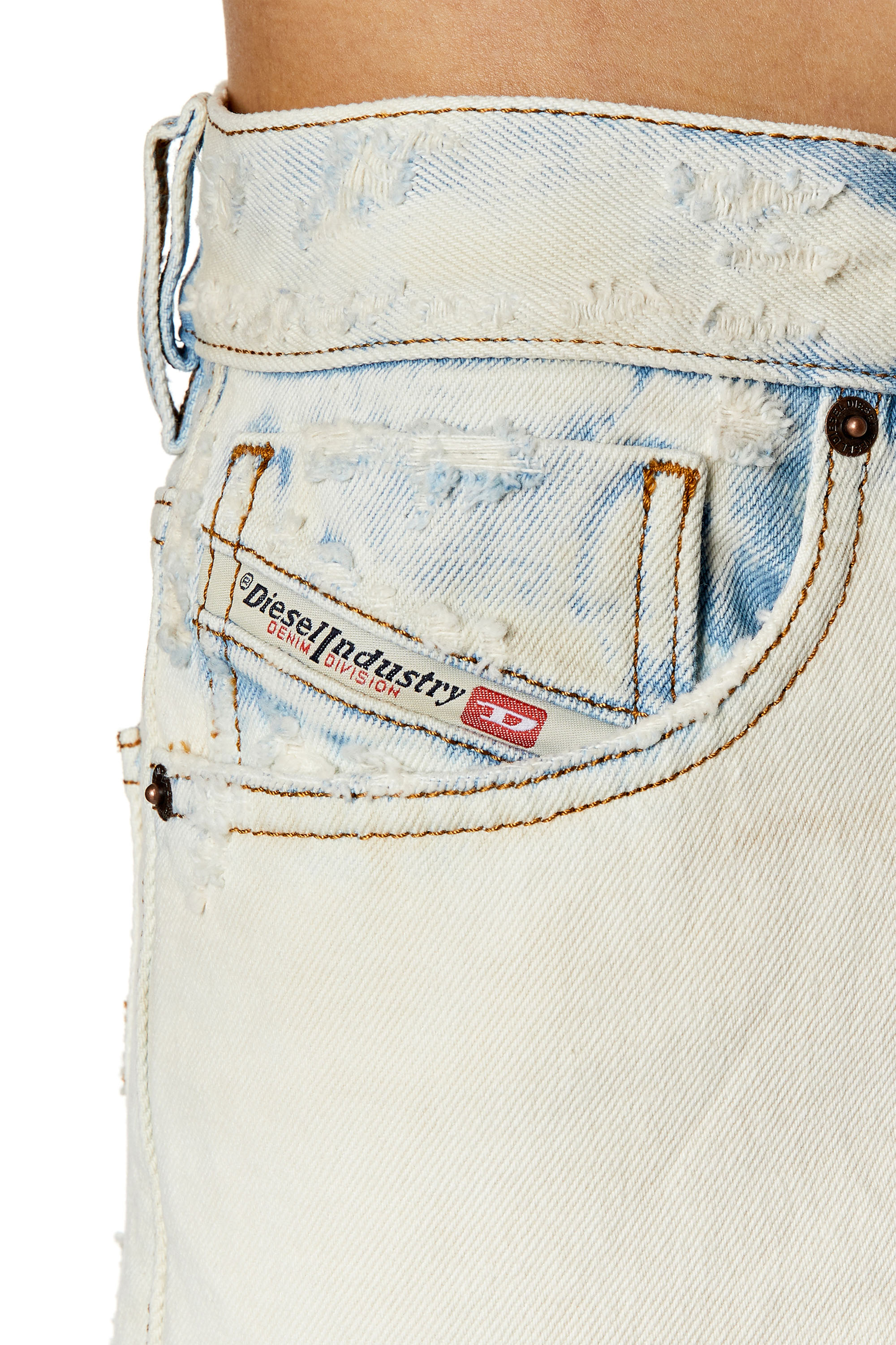 Diesel - 1995 D-Sark 007L5 Straight Jeans, White - Image 3