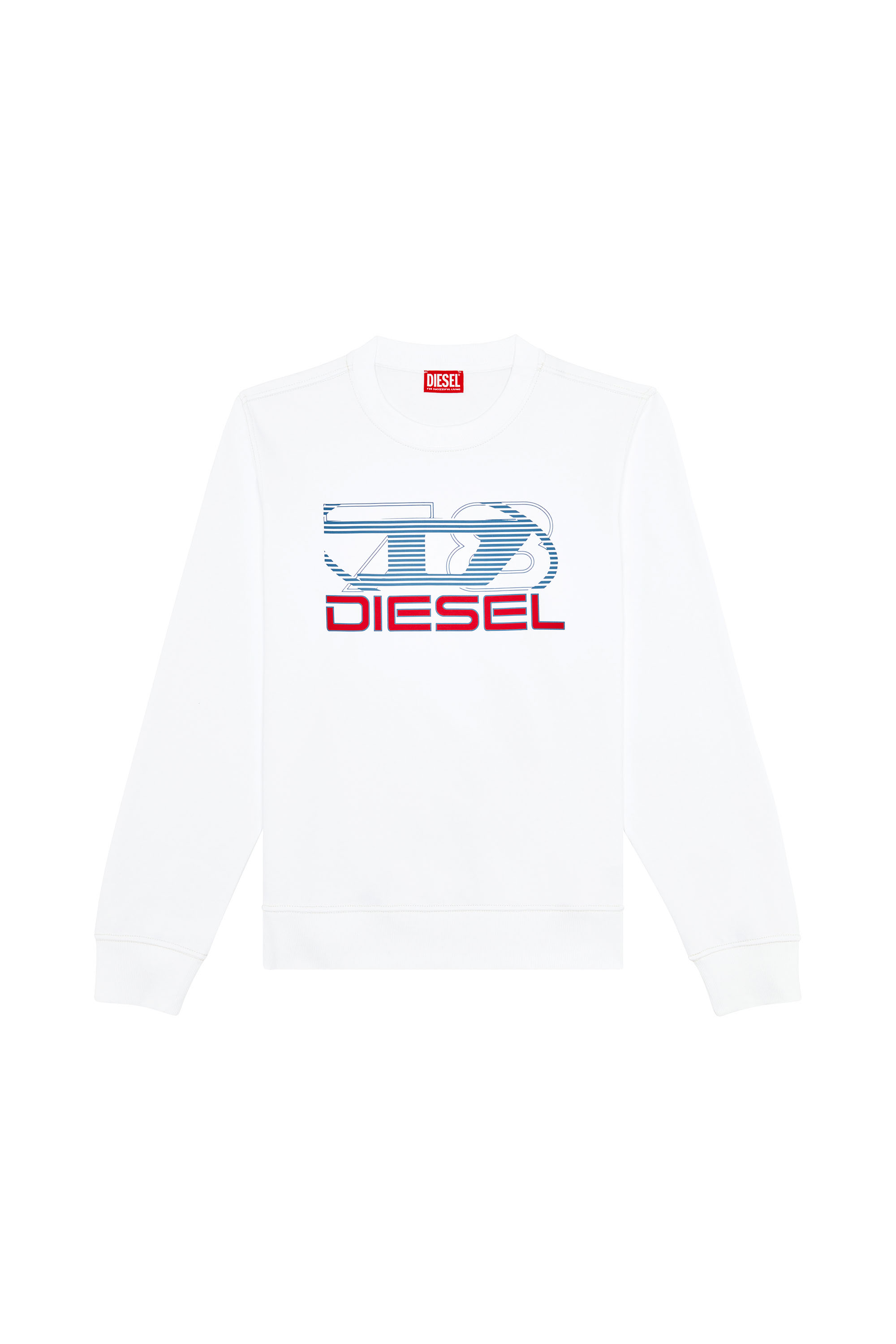 Diesel - S-GINN-K43, Man Sweatshirt with logo print in White - Image 3