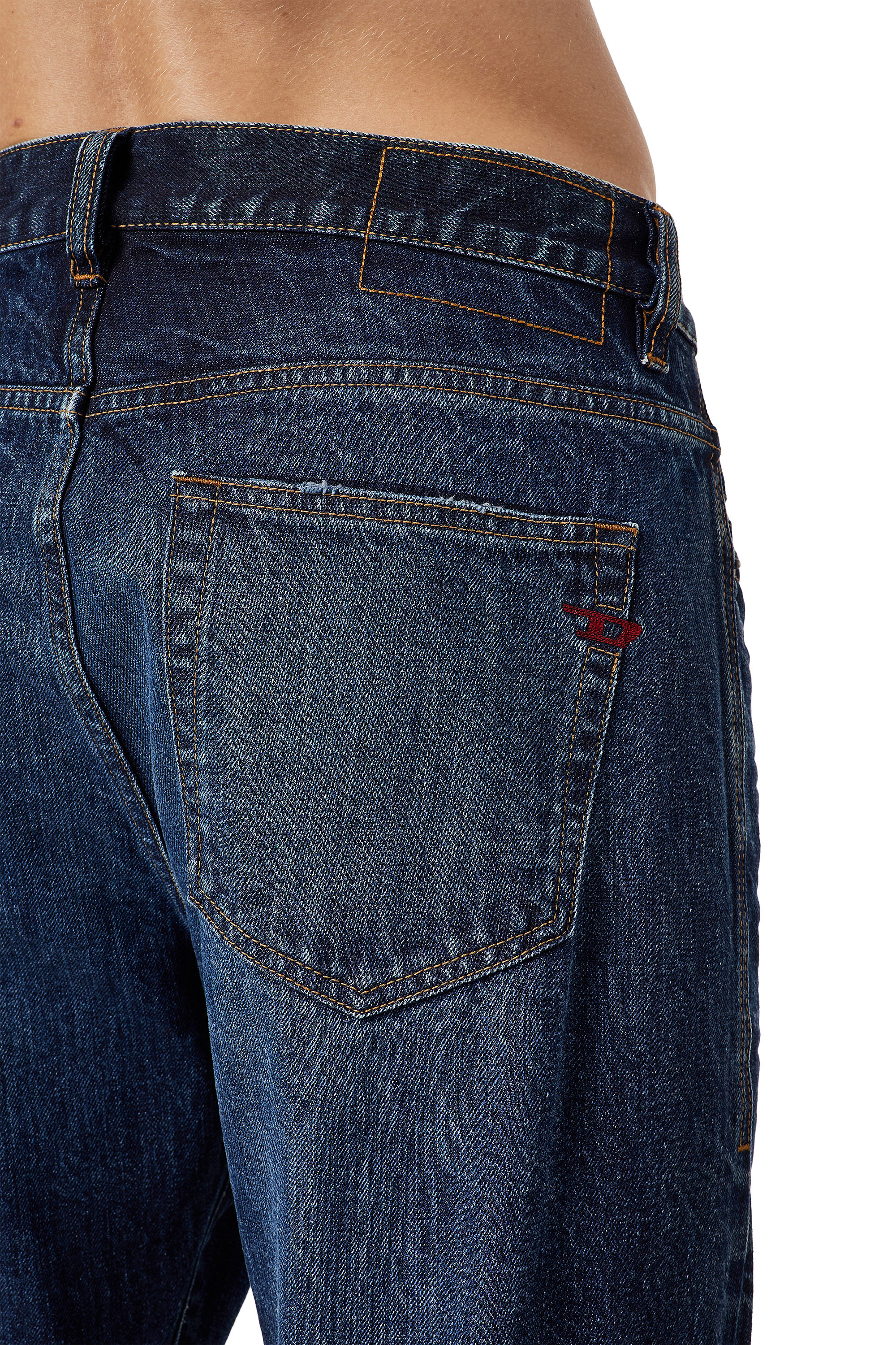 Diesel - 2020 D-Viker 09C64 Straight Jeans, Dark Blue - Image 4