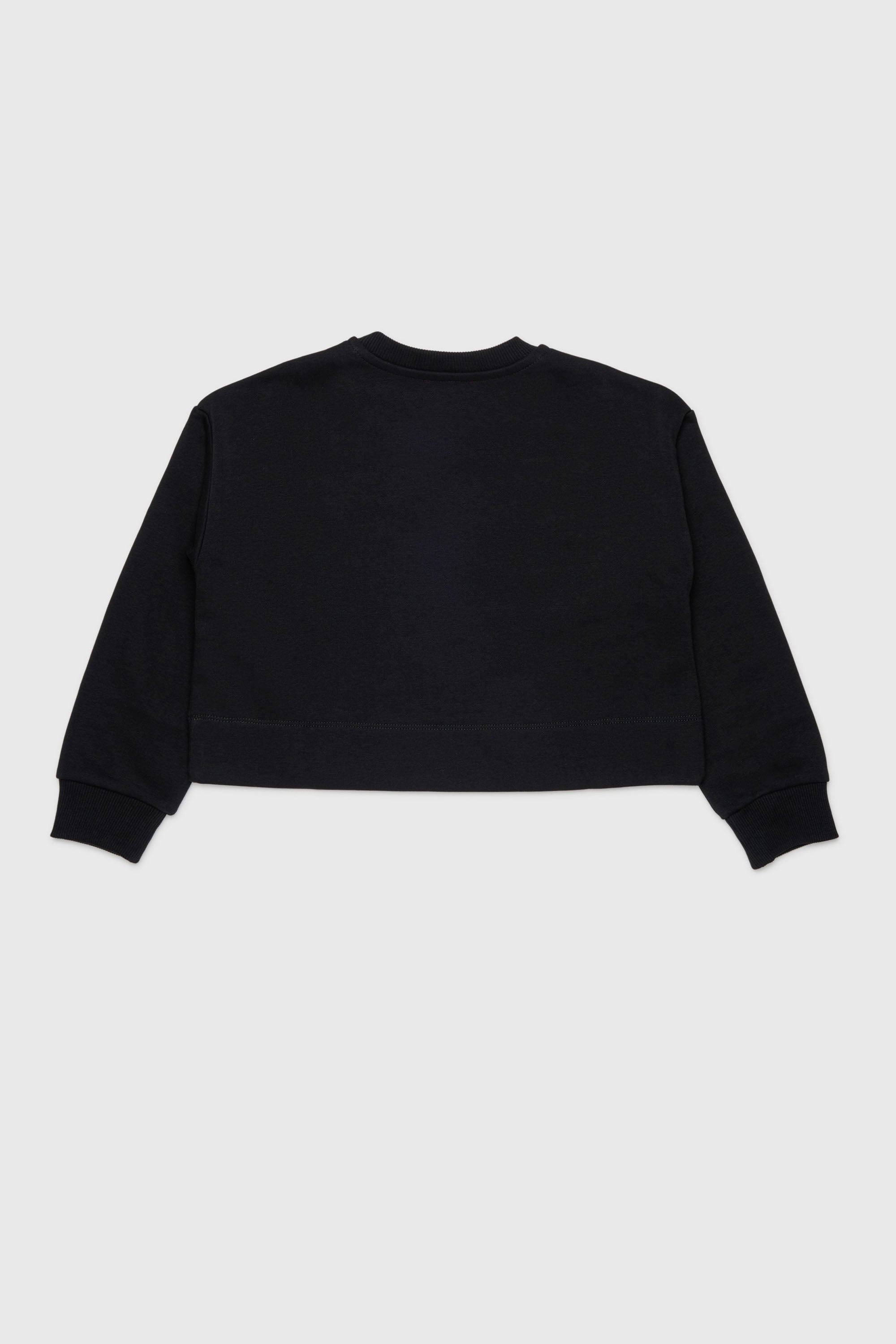 Diesel - SCEFY, Woman's Sweatshirt with cut-off logo in Black - 2