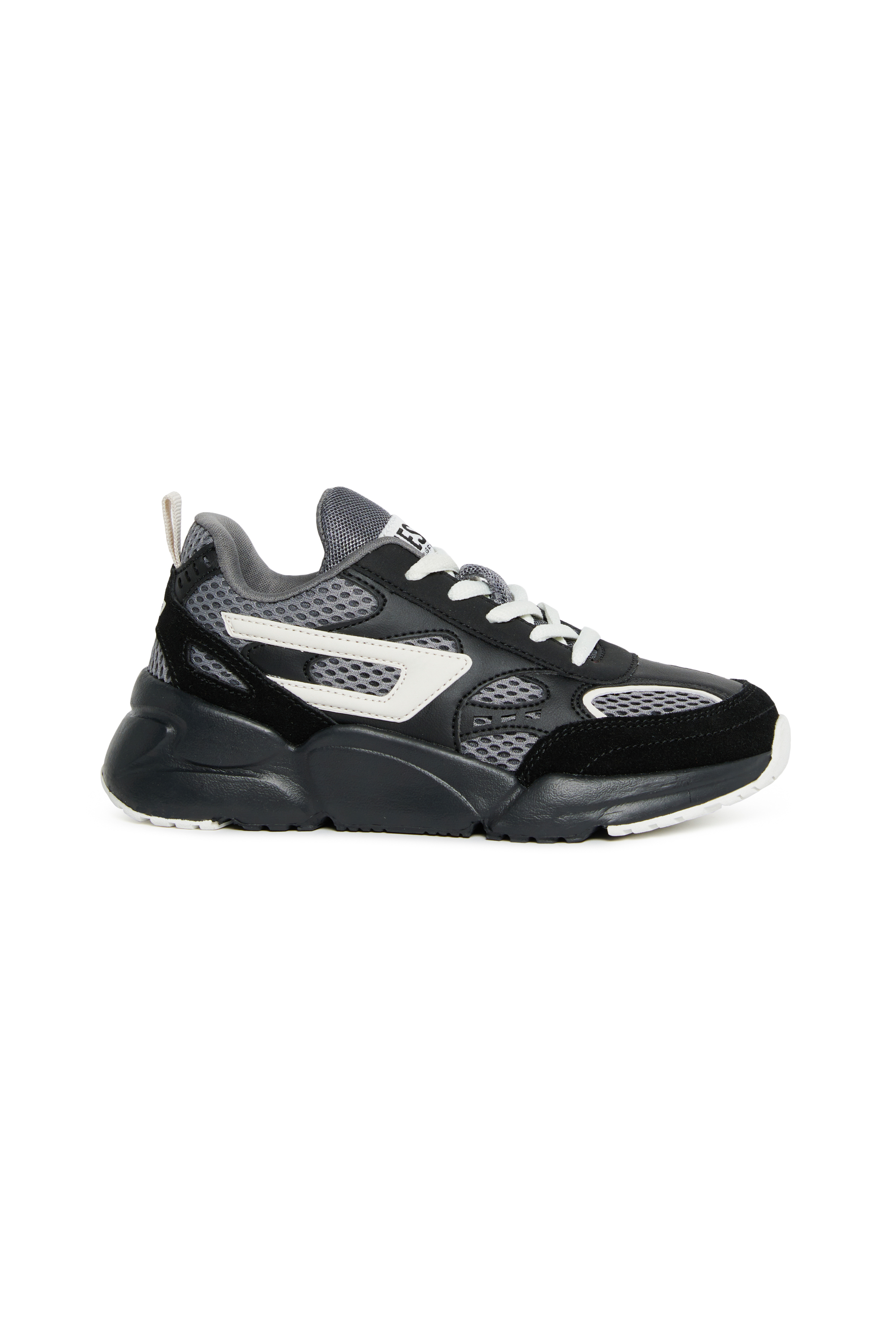 Diesel - S-MILLENIUM SPORT LC, Unisex's Sneakers in mesh, suede and PU in Black/White - 1