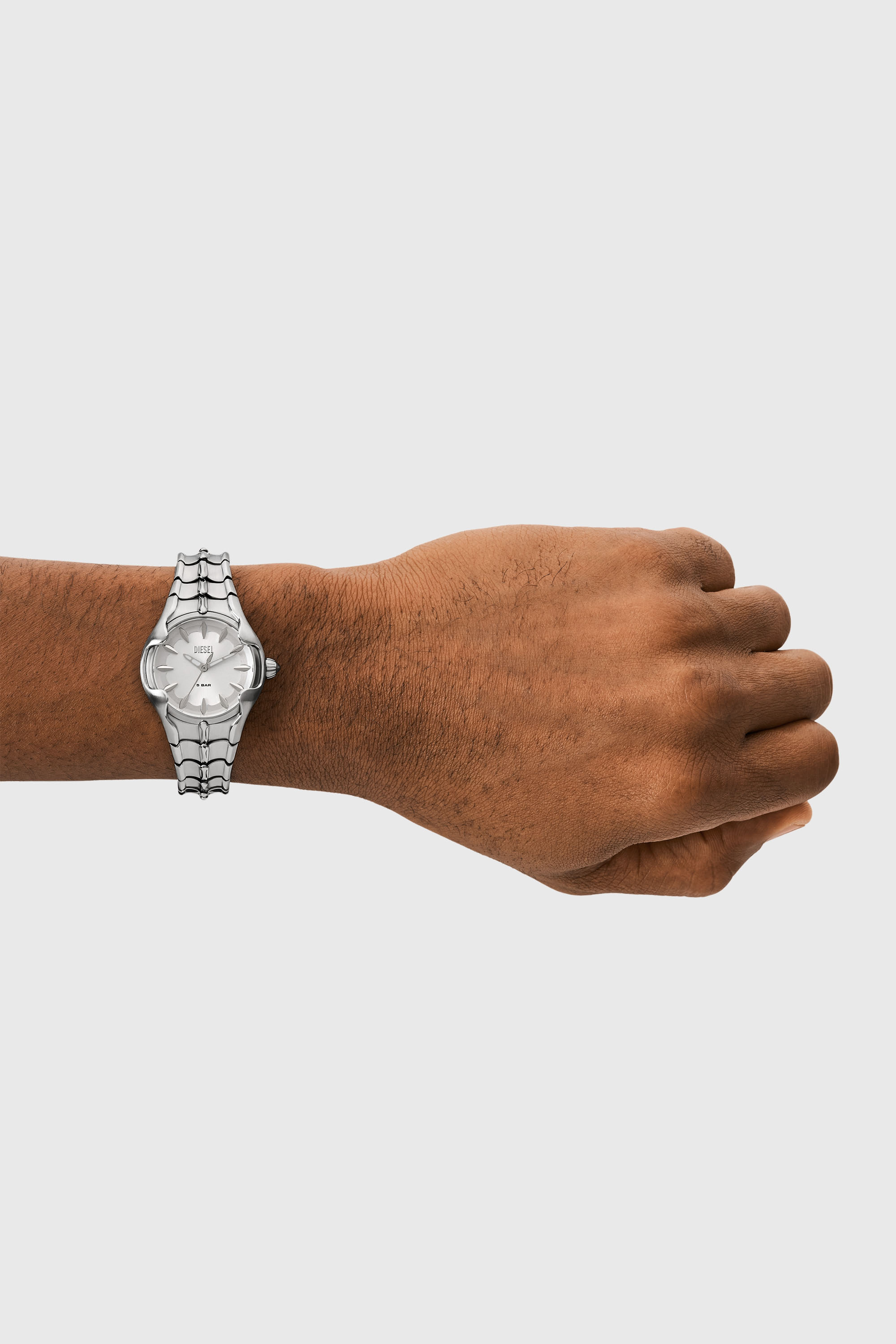 Diesel - DZ5605, Woman's Vert three-hand stainless steel watch in Silver - 5