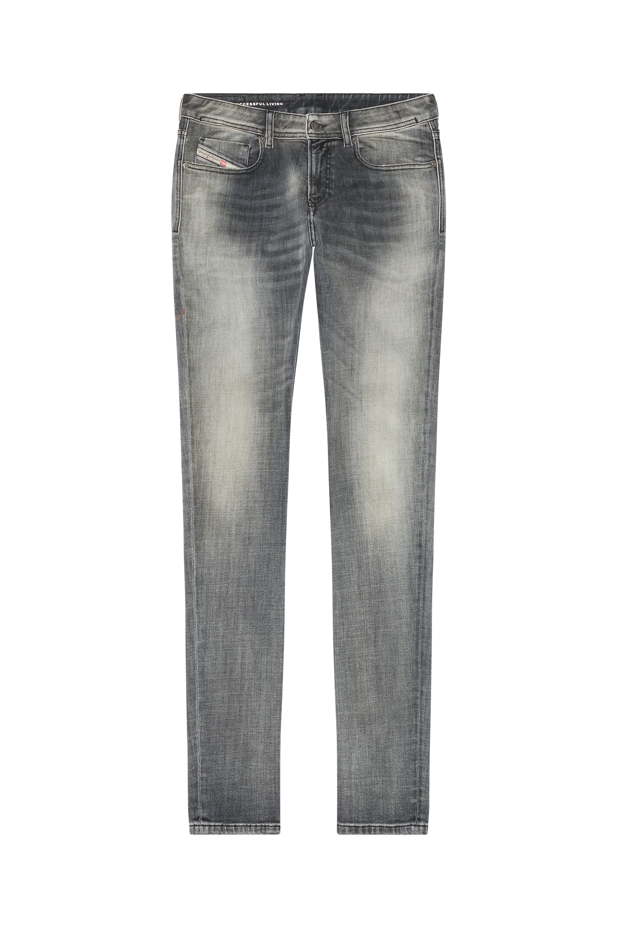 Diesel - Skinny Jeans 1979 Sleenker 09E71, Black/Dark grey - Image 5