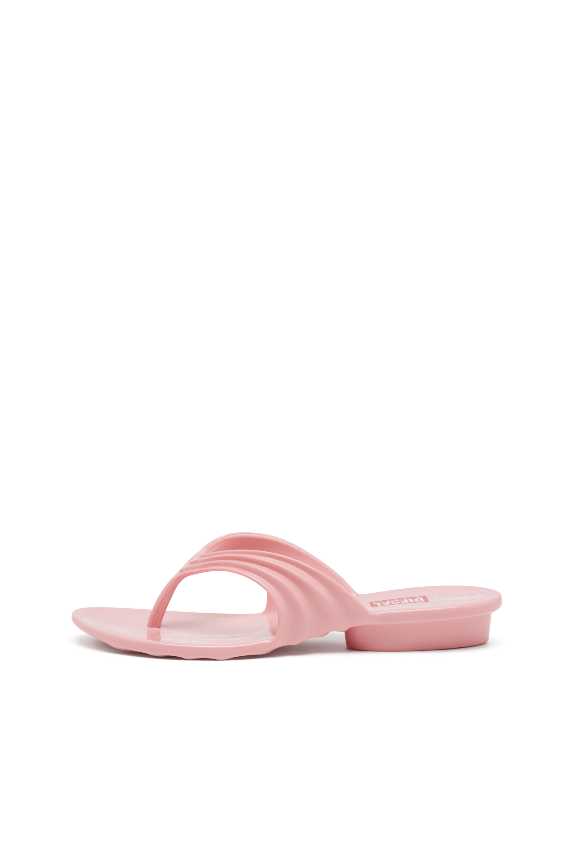 Diesel - MELISSA QUANTUM THONG, Woman's Sculptural flip-flops in Melflex® in Pink - 8