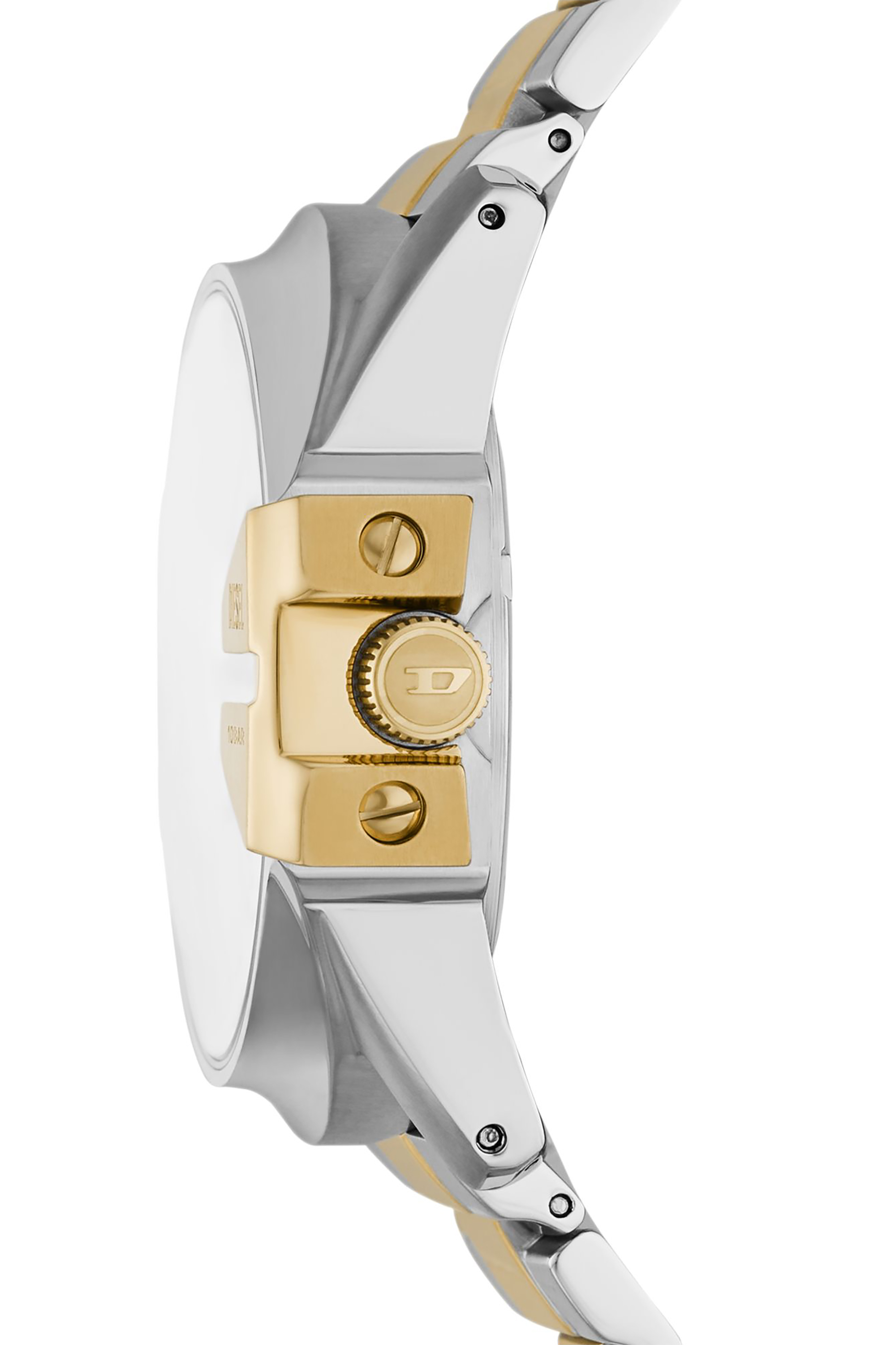 Men\'s DZ4631 Silicone Diesel White Split Watch |